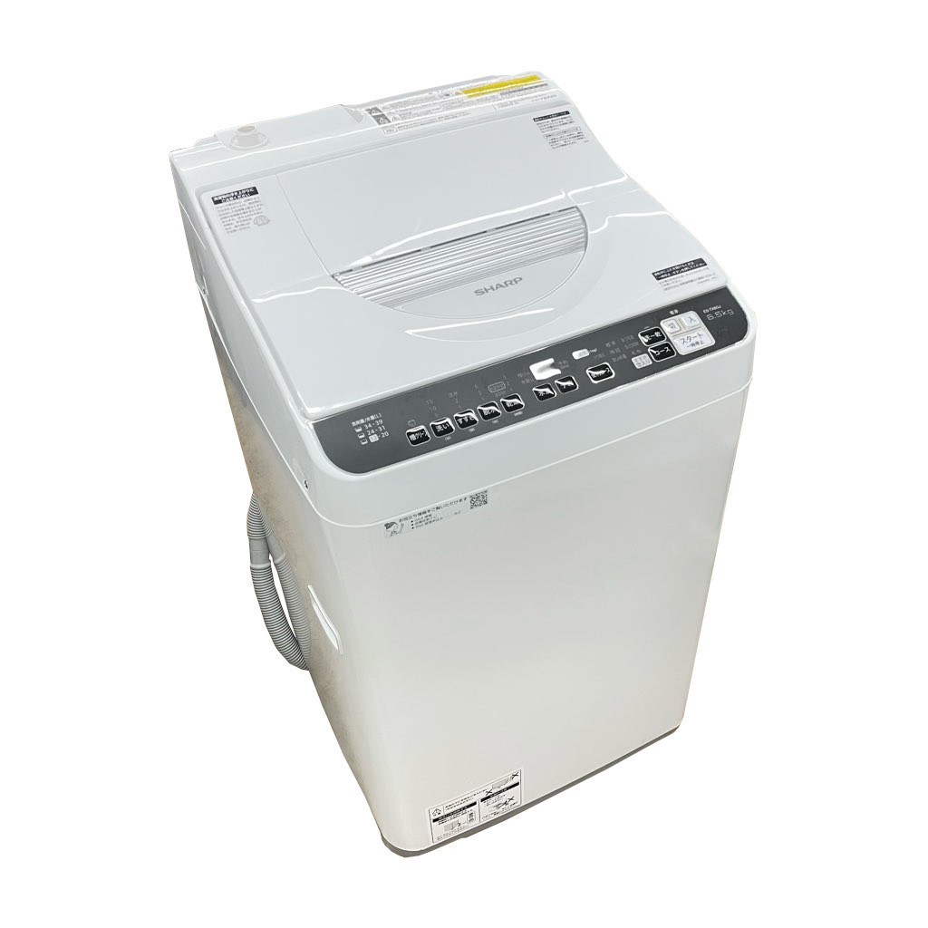 洗濯6.5kg 乾燥3.5kg 全自動洗濯乾燥機 シャープ ES-TX6GJ-W 2023年製造 洗濯機 完全乾燥 ホワイト