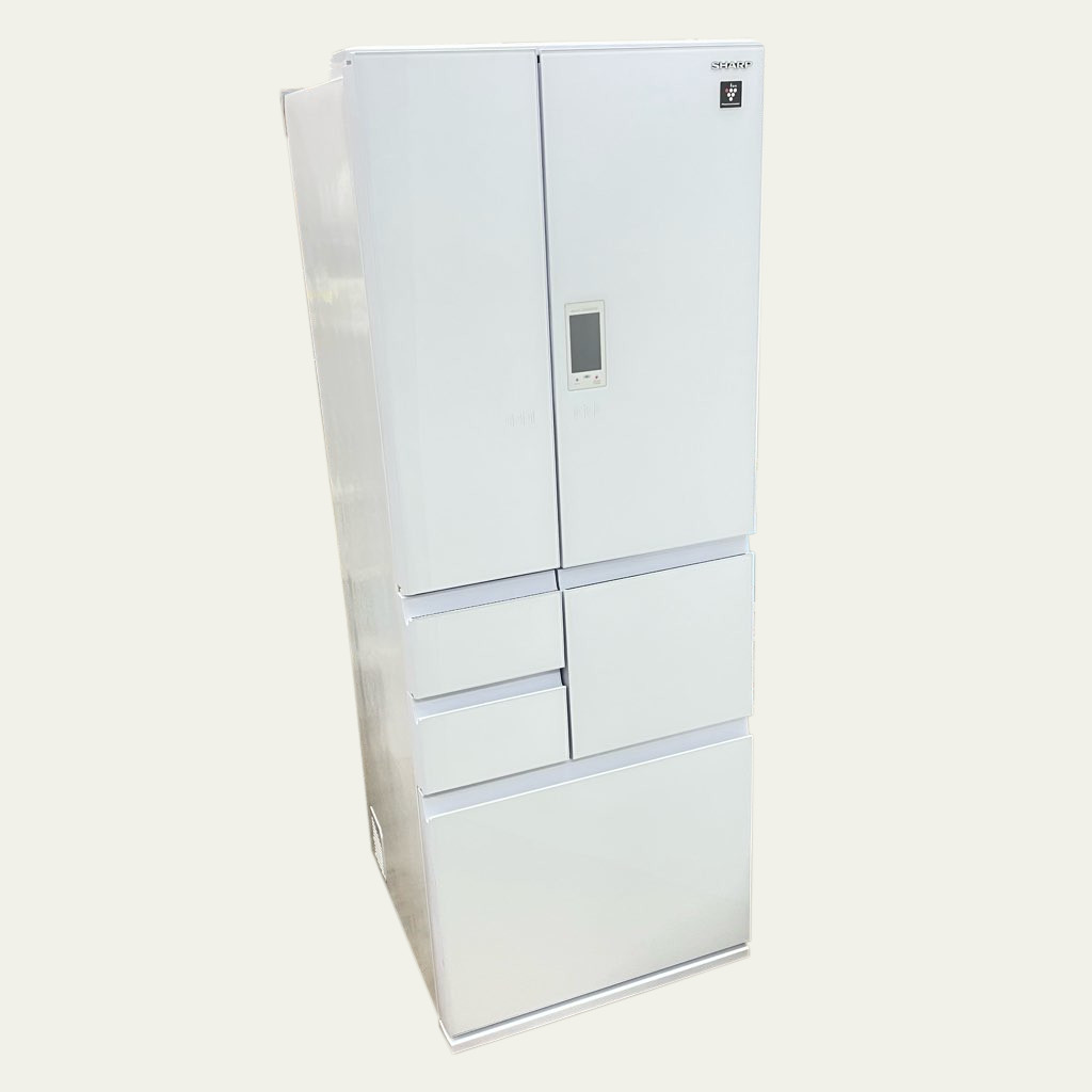 502L 6ドア 冷蔵庫 シャープ プラズマクラスター SJ-AF50H-W