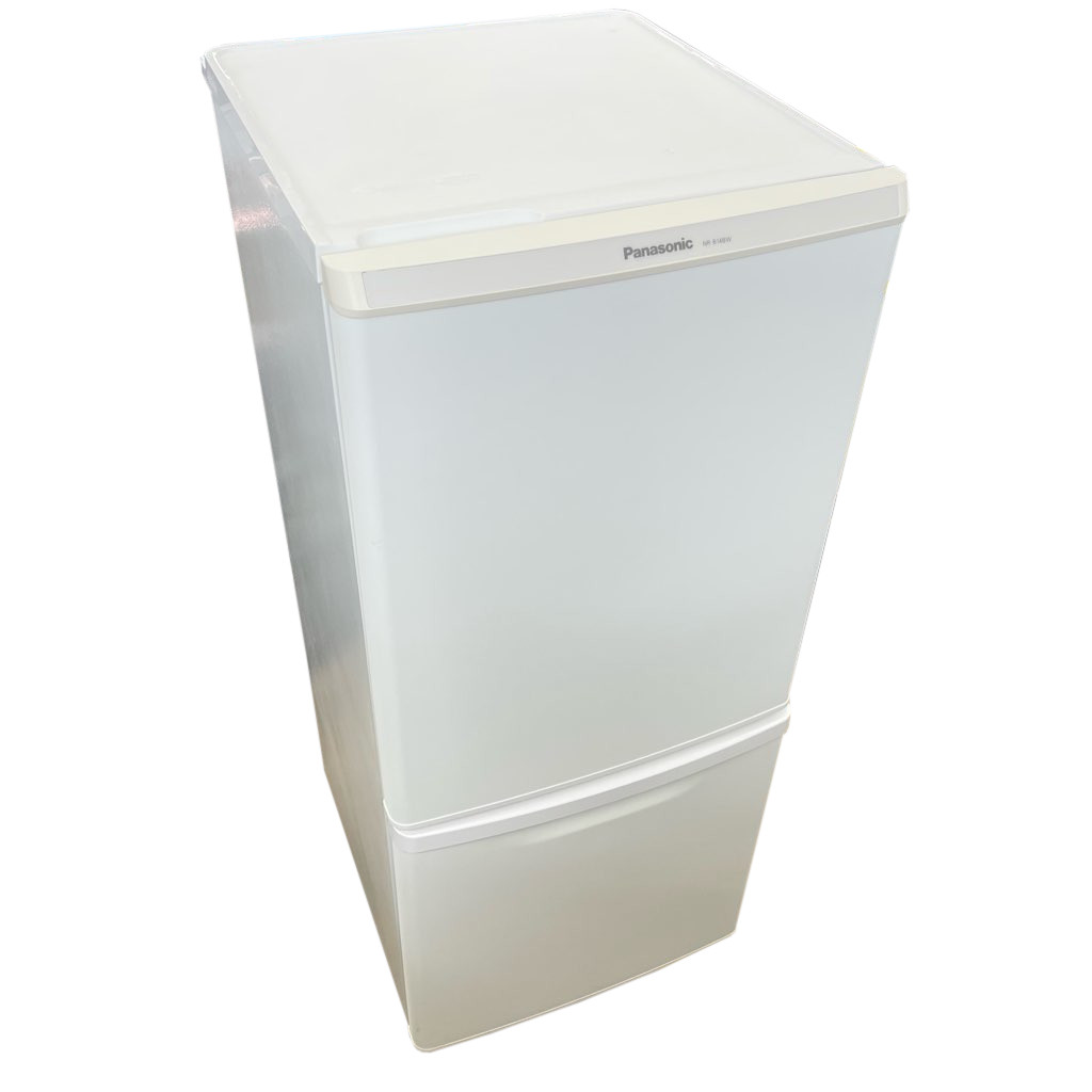 138L 2ドア冷蔵庫 パナソニック NR-B14BW-W 2019年製 自動霜取りファン式 ホワイト 右開き 一人暮らし 単身用