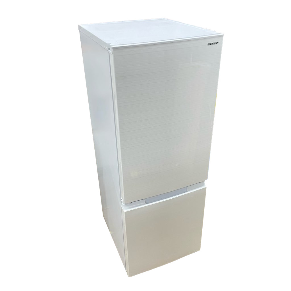 シャープ 179L 2ドア冷蔵庫 SJ-D18H-W 2021年製 つけかえどっちもドア ホワイト 一人暮らし 単身用