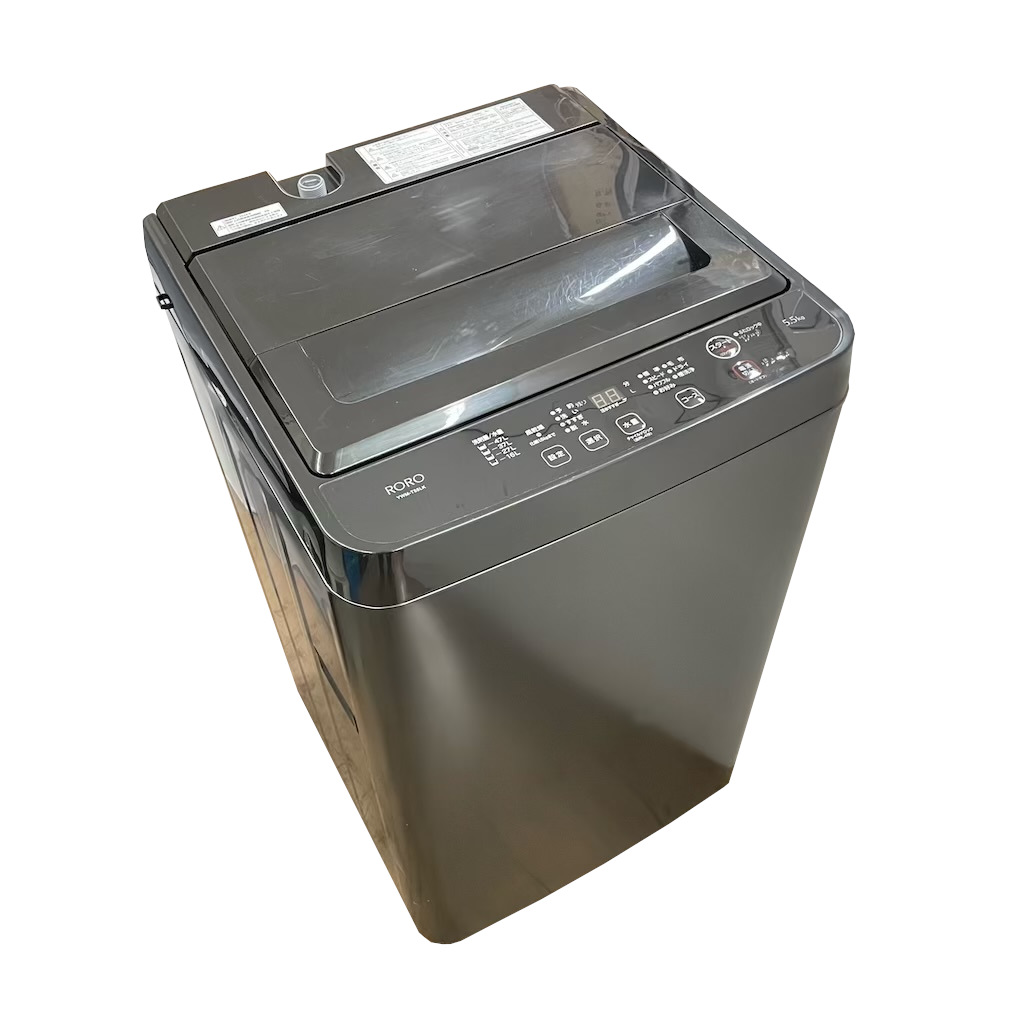 5.5kg 全自動洗濯機 送風乾燥機能 YWM-T55LK ヤマダ電機 ブラック 2024年製造 一人暮らし 単身用