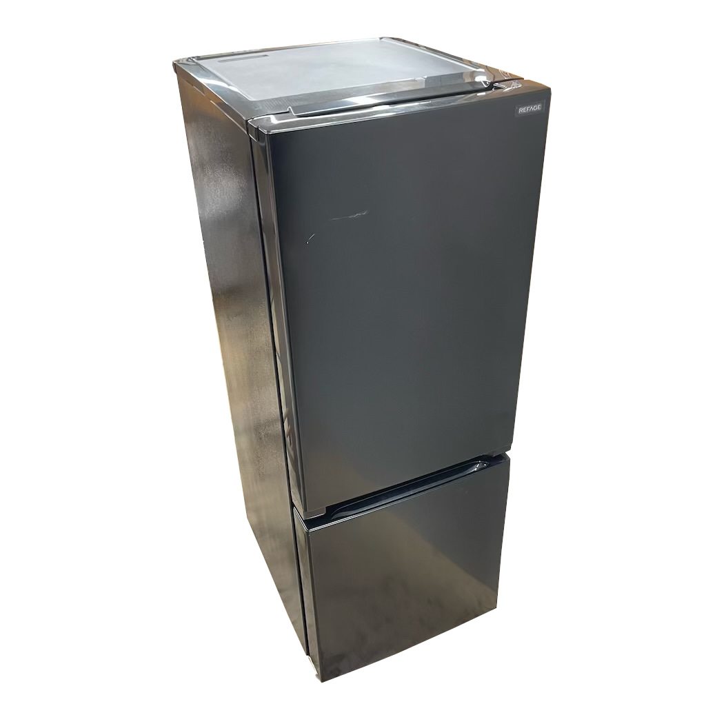 156L 2ドア冷蔵庫 自動霜取りファン式 ワールプールジャパン（ヤマダ電機） YRZ-F15LK 2023年製 ブラック 一人暮らし 単身用