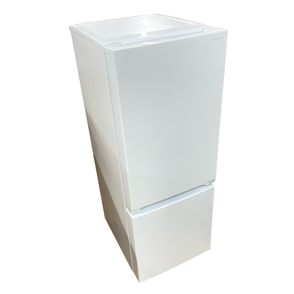 156L 2ドア冷蔵庫 自動霜取りファン式 ワールプールジャパン（ヤマダ電機） YRZ-F15LW 2024年製 ホワイト 一人暮らし 単身用