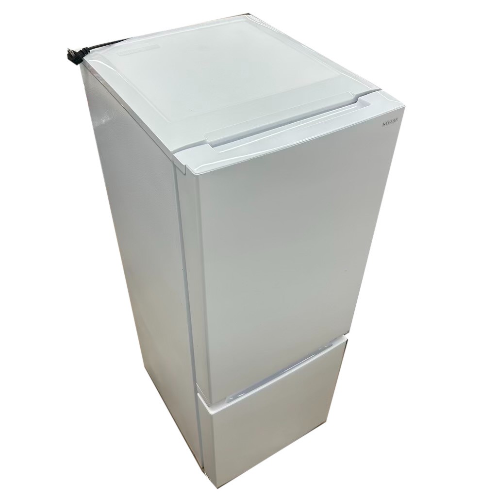 156L 2ドア冷蔵庫 自動霜取りファン式 ワールプールジャパン（ヤマダ電機） YRZ-F15LW 2023年製 ホワイト 一人暮らし 単身用