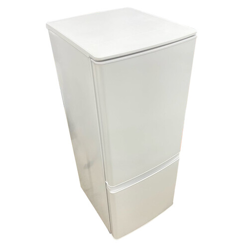 146L 2ドア冷蔵庫 三菱電機 MR-P15G-W 2021年製 自動霜取りファン式 マットホワイト 一人暮らし 単身用