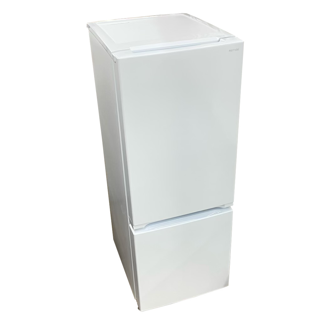 156L 2ドア冷蔵庫 自動霜取りファン式 ワールプールジャパン（ヤマダ電機） YRZ-F15LW 2024年製 ホワイト 一人暮らし 単身用