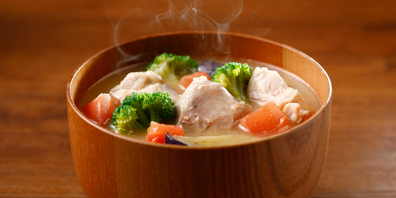 具材たっぷりの味噌汁