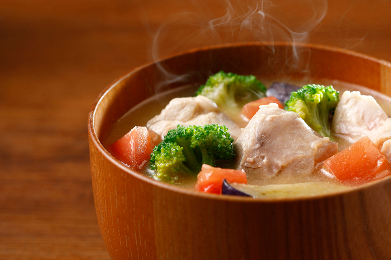 具材たっぷりの味噌汁