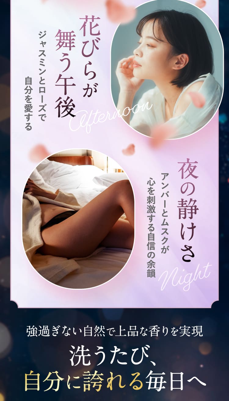 花びらが舞う午後 夜の静けさ