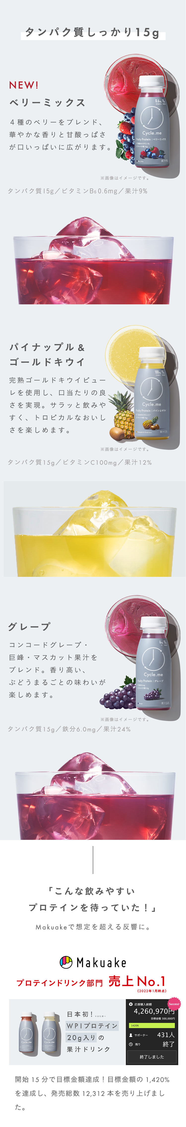 「こんな飲みやすいプロテインを待っていた！」