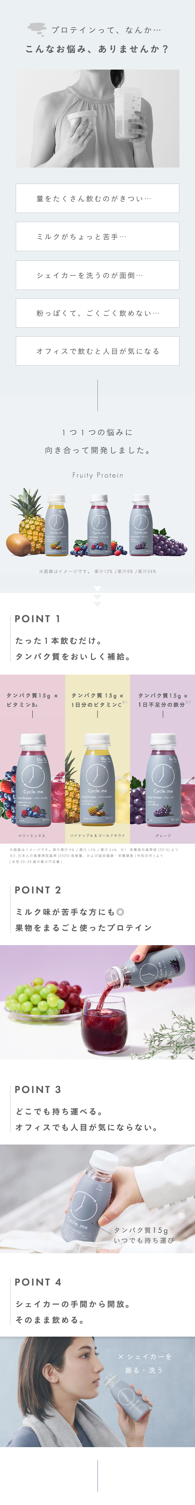 プロテインって、なんか…こんなお悩み、ありませんか？