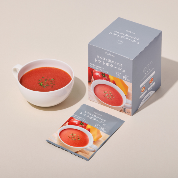 サイクルミー：たんぱく質がとれるトマトポタージュの画像