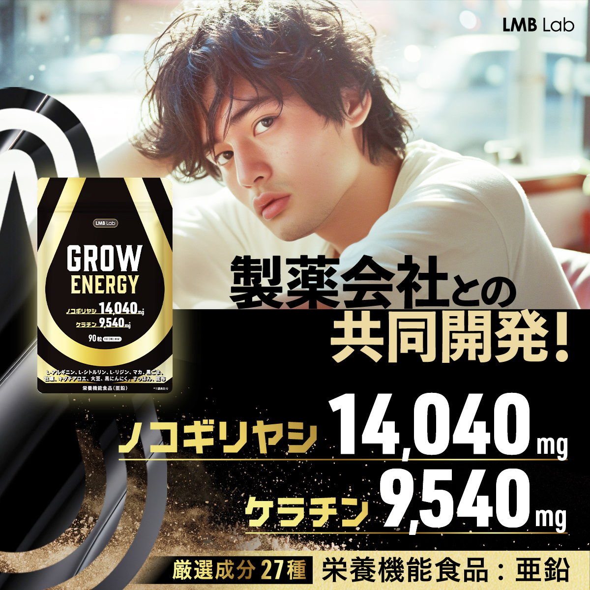 GROW ENERGY 30日分 (ノコギリヤシサプリ)