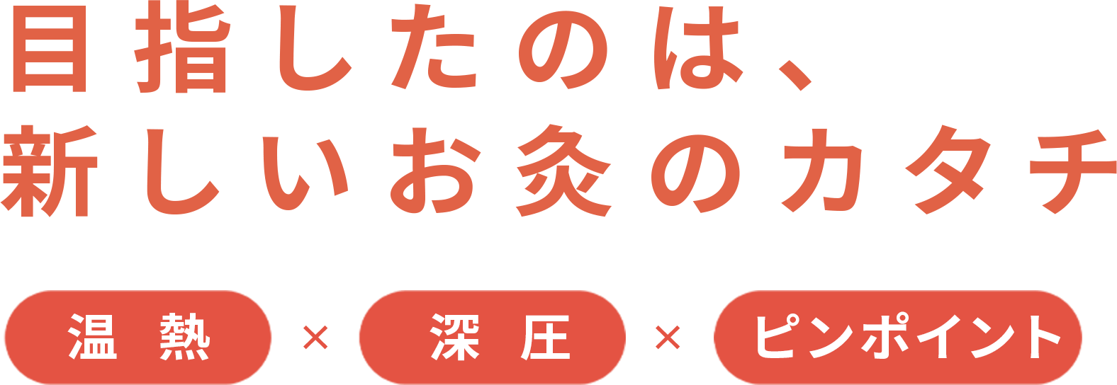 目指したのは、新しいお灸のカタチ
