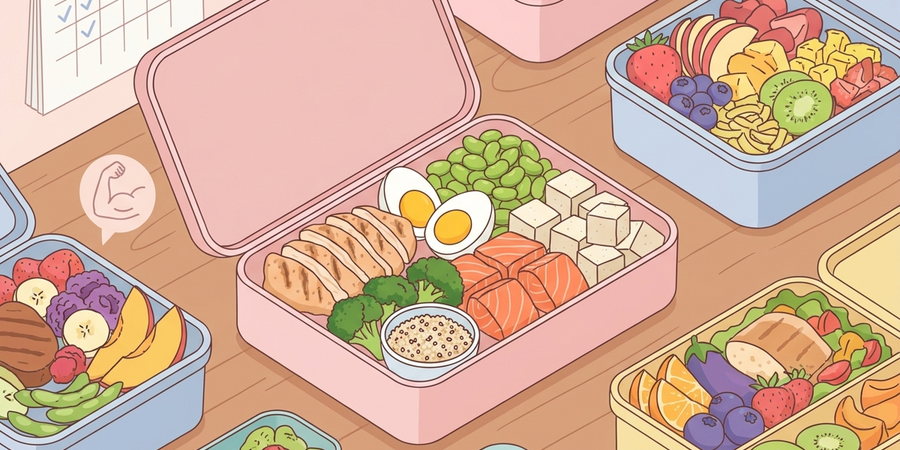 高タンパク弁当一週間チャレンジ！美味しく健康に - アイキャッチ画像
