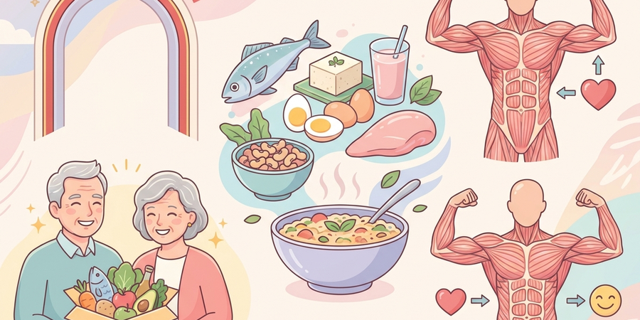 還暦祝いに最適！健康食事とタンパク質のすすめ - アイキャッチ画像