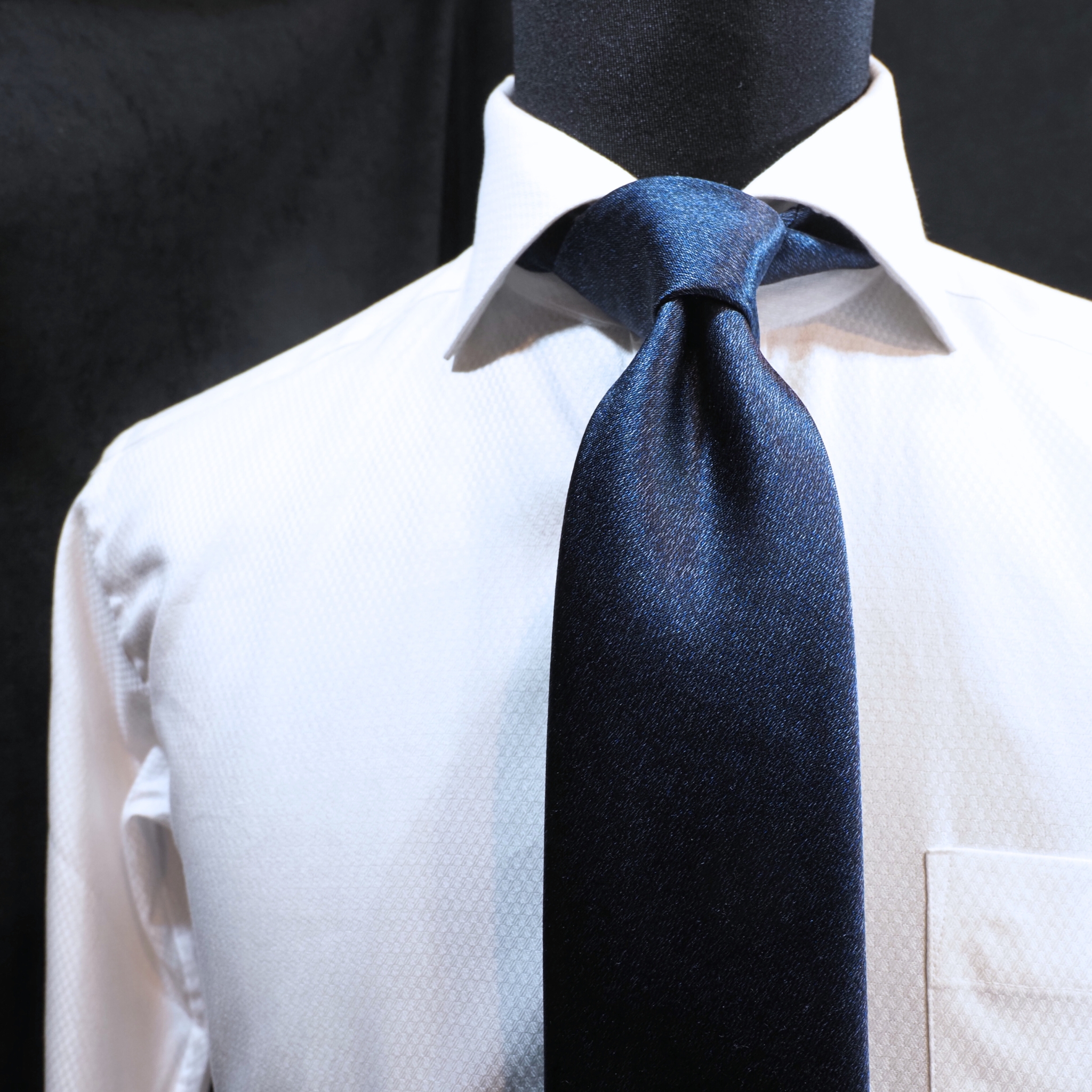 ゴールドネーム<6色メランジ> 紺