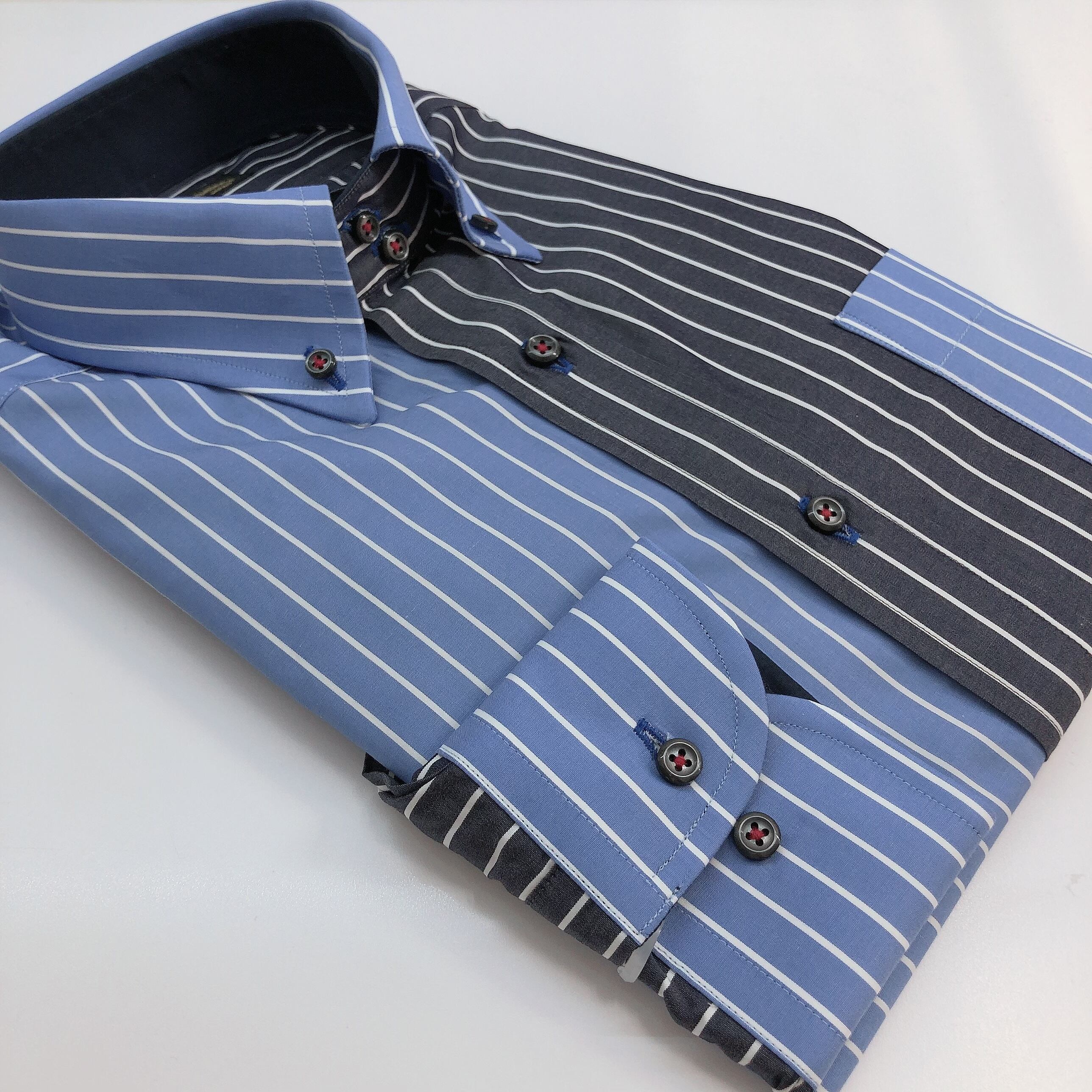 長袖クレイジーシャツ【M】3329