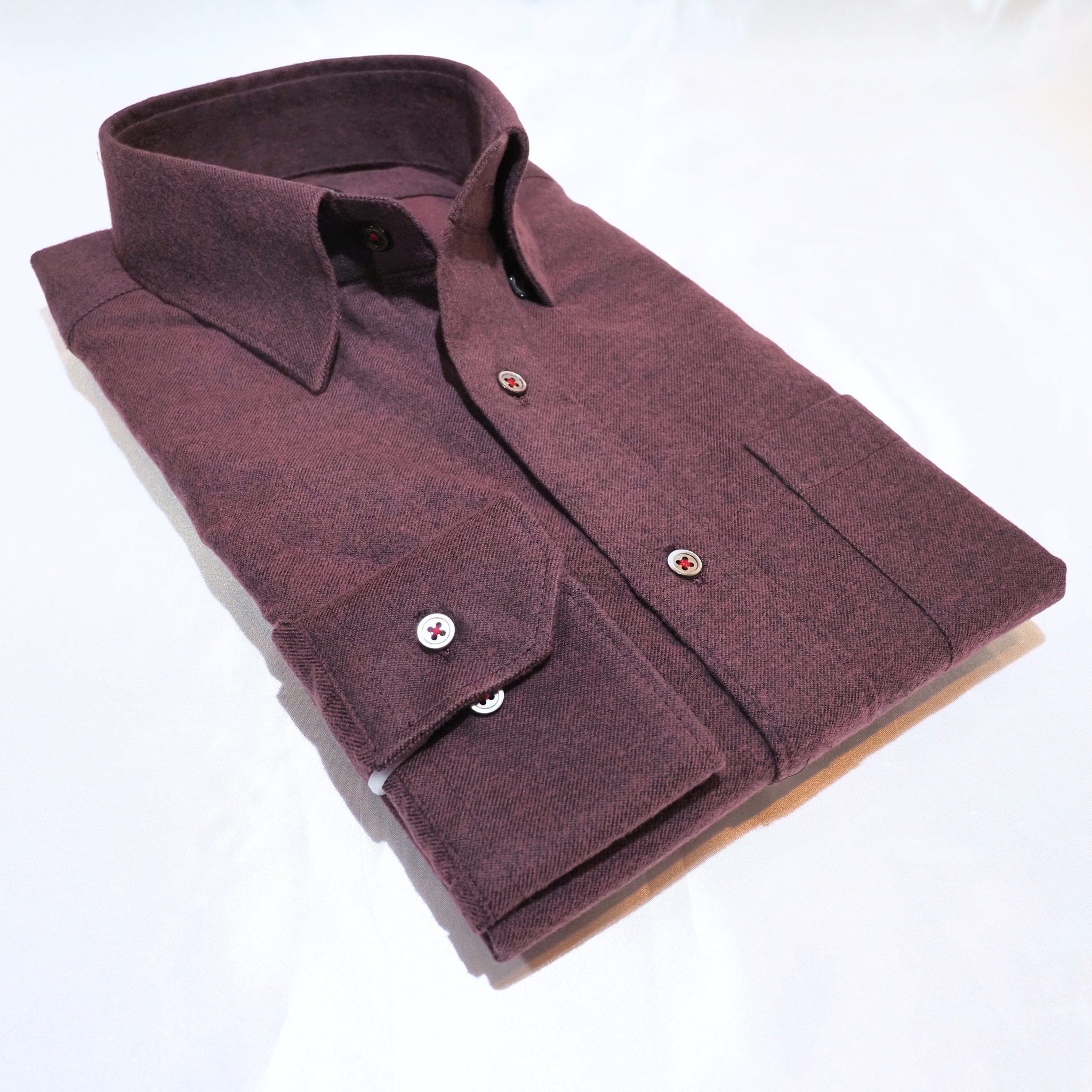 【ブラッシュドコットン L】ビジネスカジュアルシャツ長袖 N325123