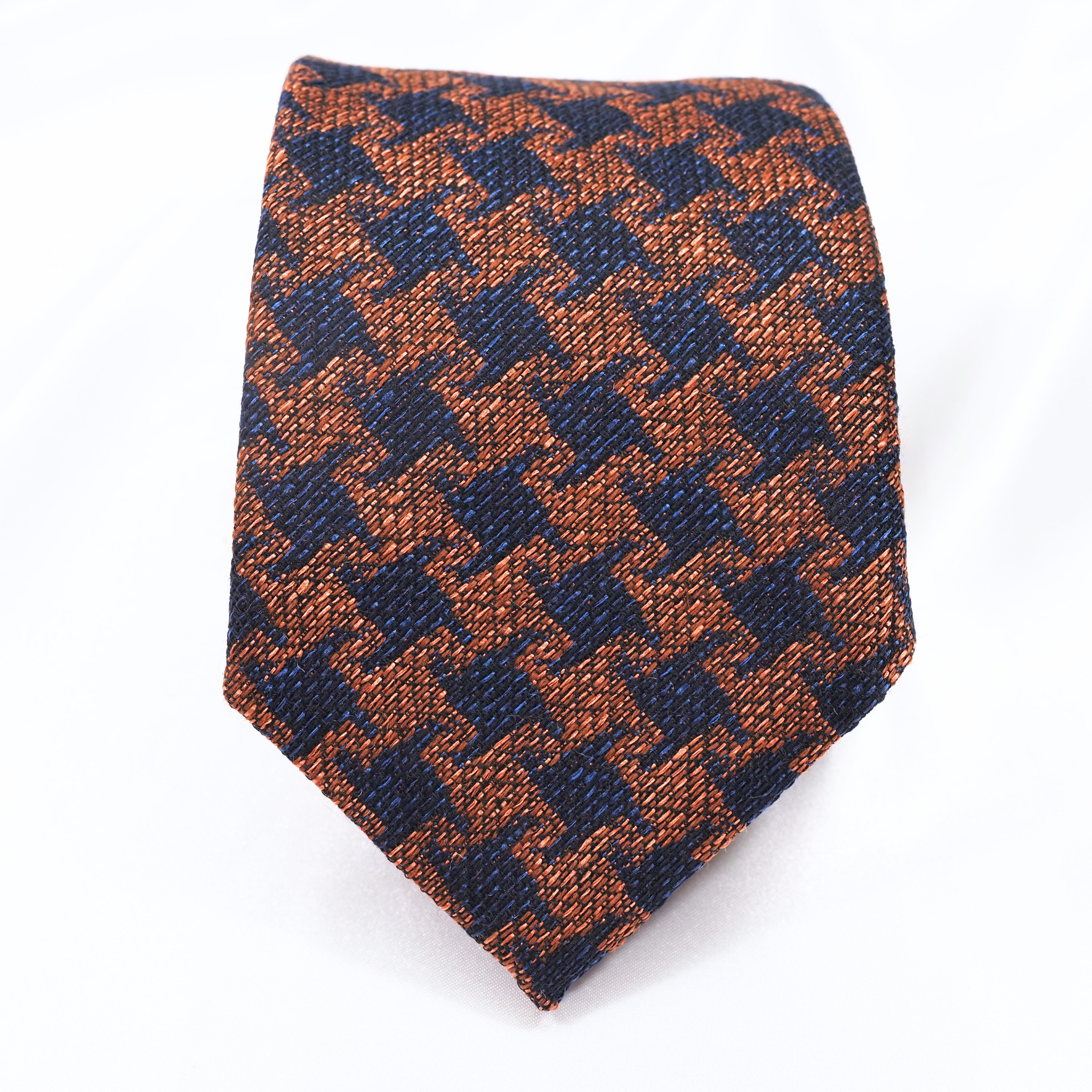 ブルーネームタイ コットン・ウール混