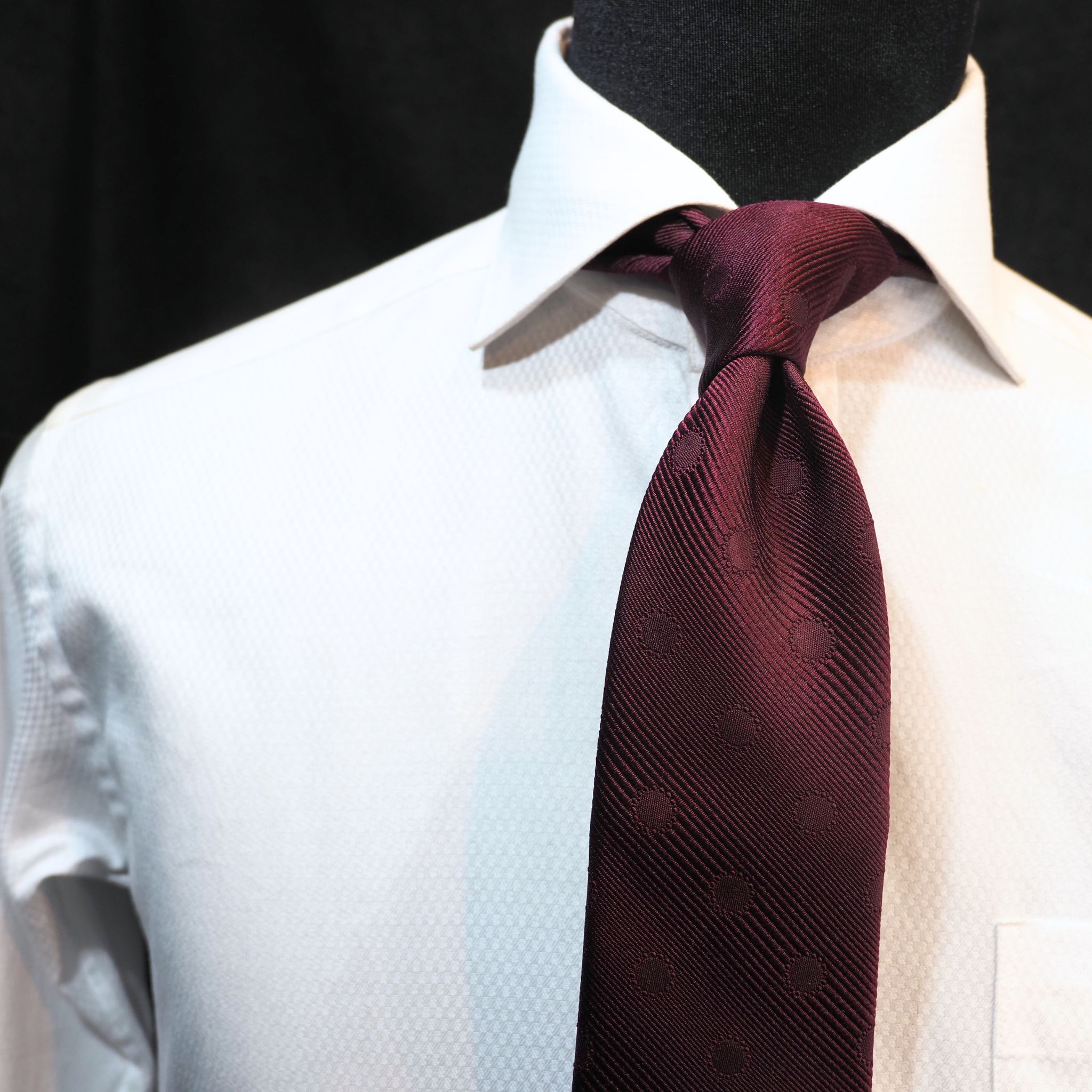 オリジナルソリッドタイ【エンジ】⑤