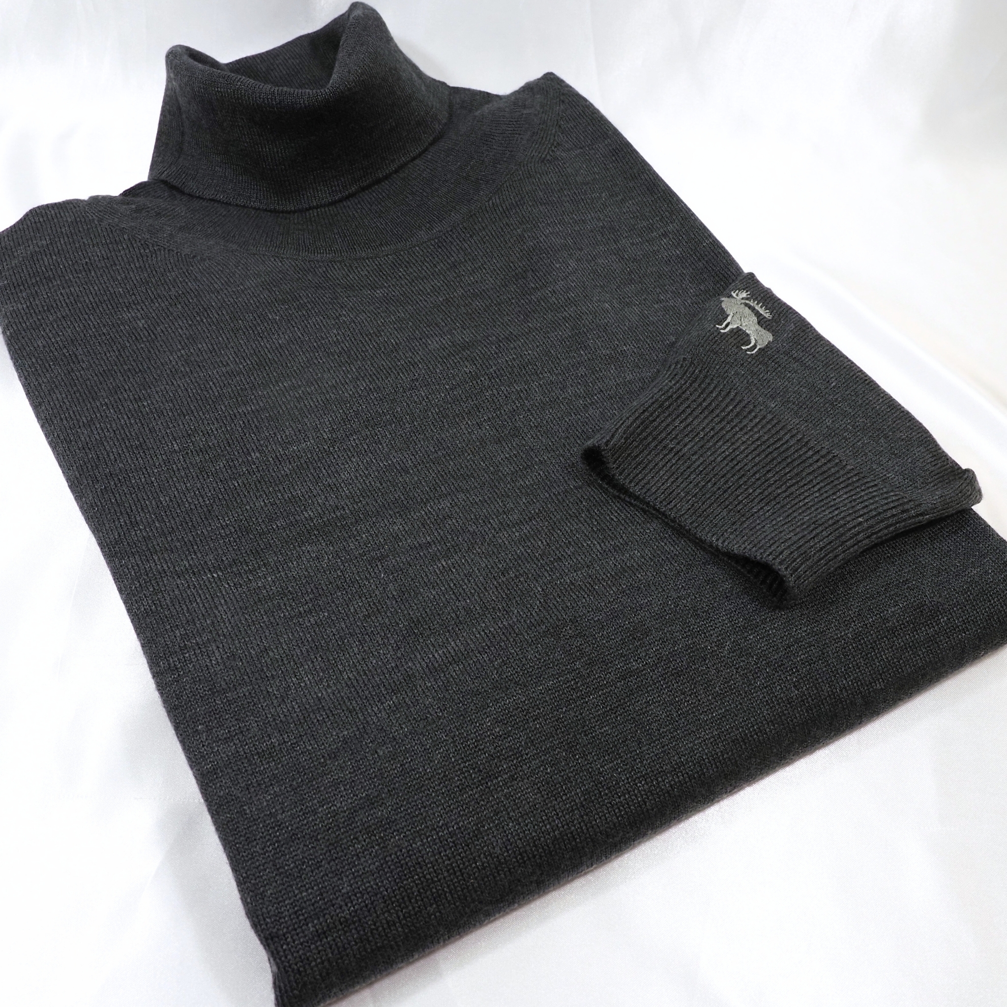 【オリジナルタートルネックニット LLサイズ】グレー  KN5102-25DB-2