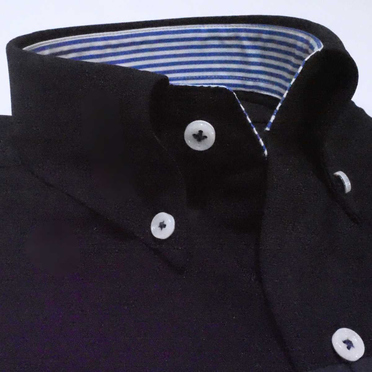 【メランジポリ M】ビジネスカジュアルシャツ長袖　N326106-1