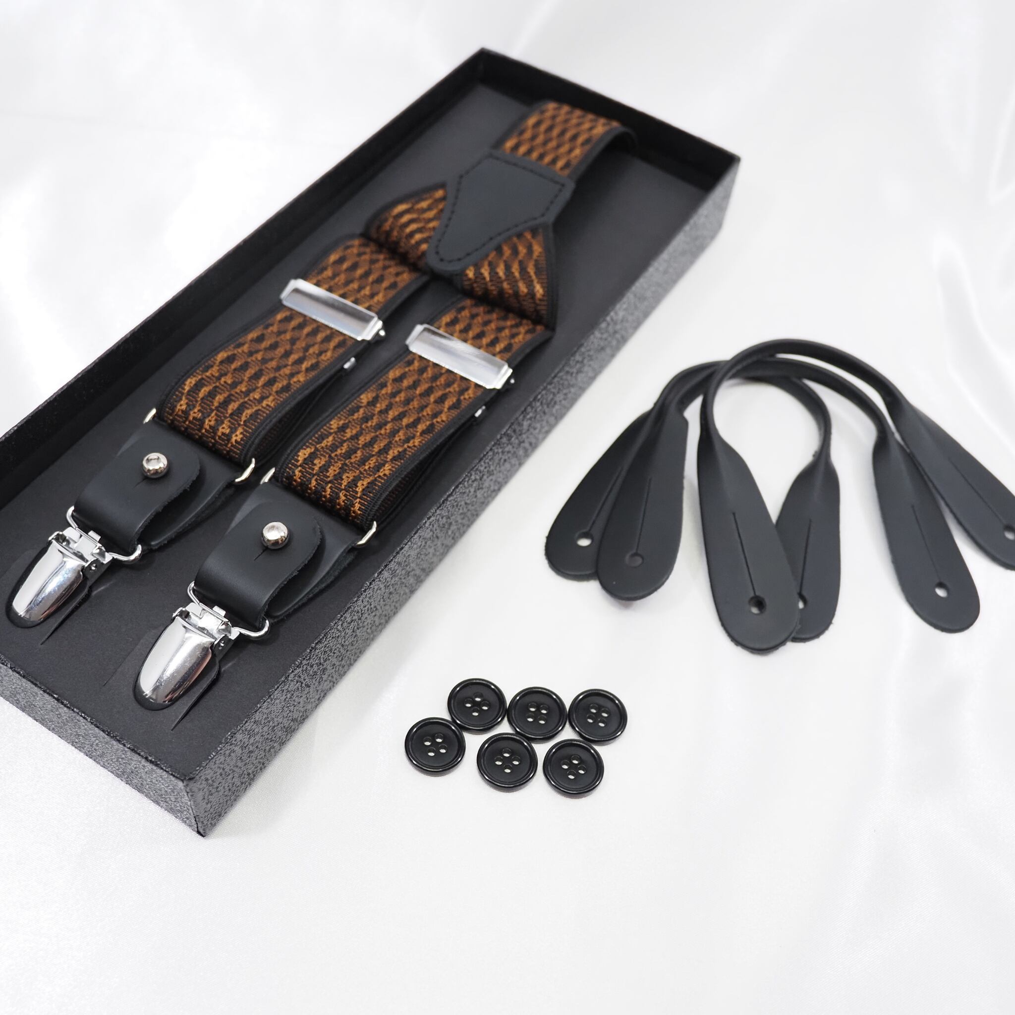 サスペンダー【ブラウン×オレンジ】