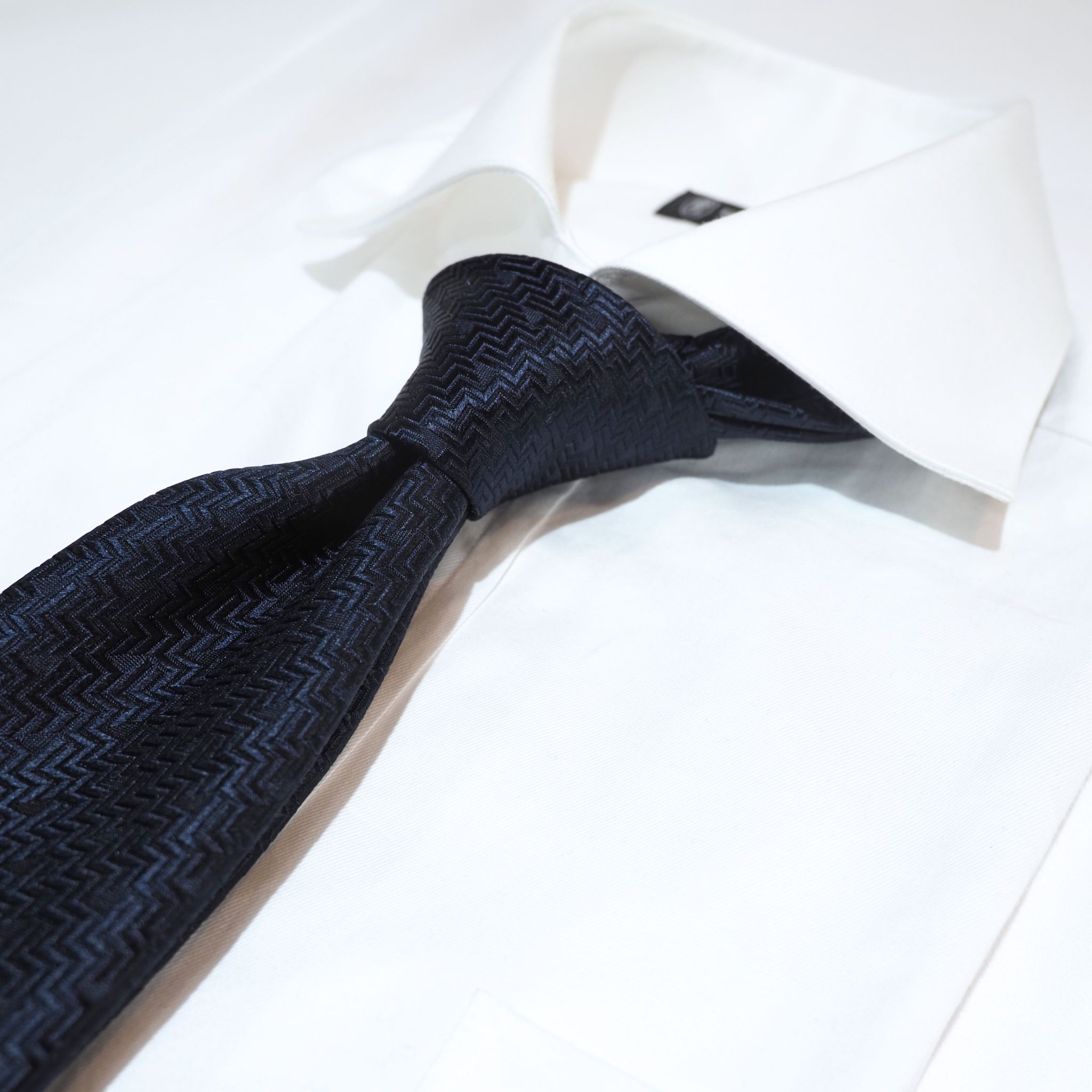 オリジナルソリッドタイ【濃紺】③