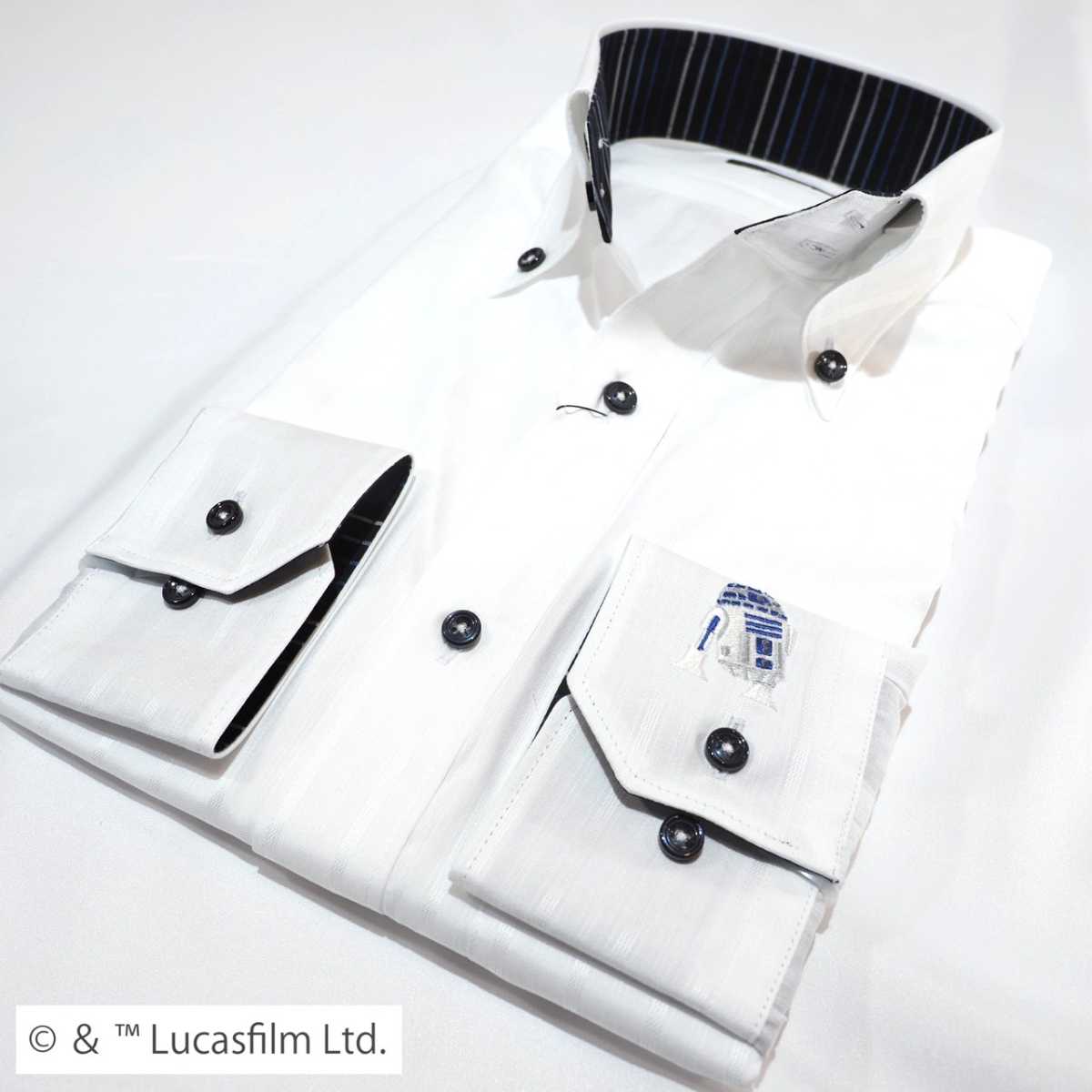 【STAR WARS / R2-D2】長袖ワイシャツLサイズ
