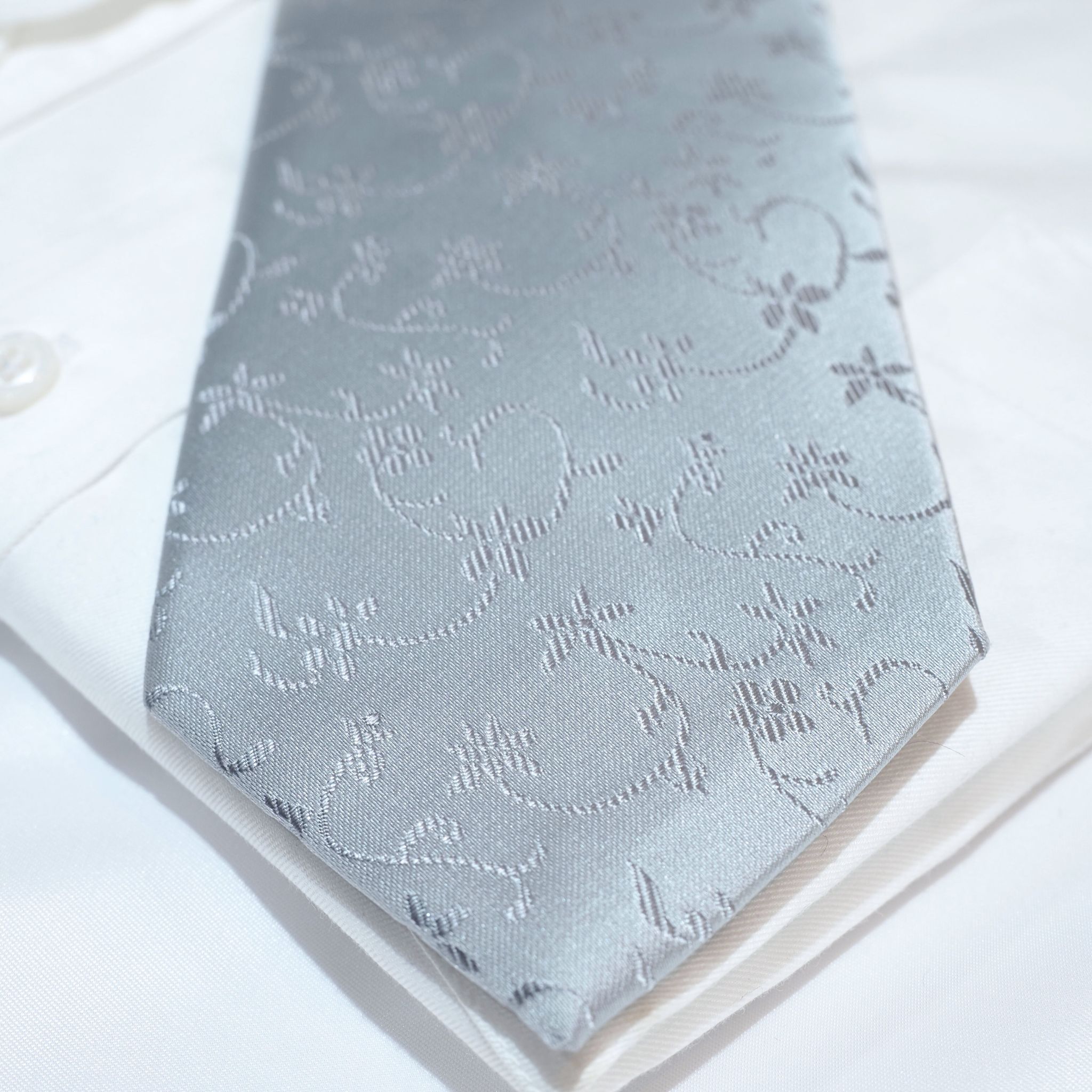 オリジナルソリッドタイ【シルバー】⑥