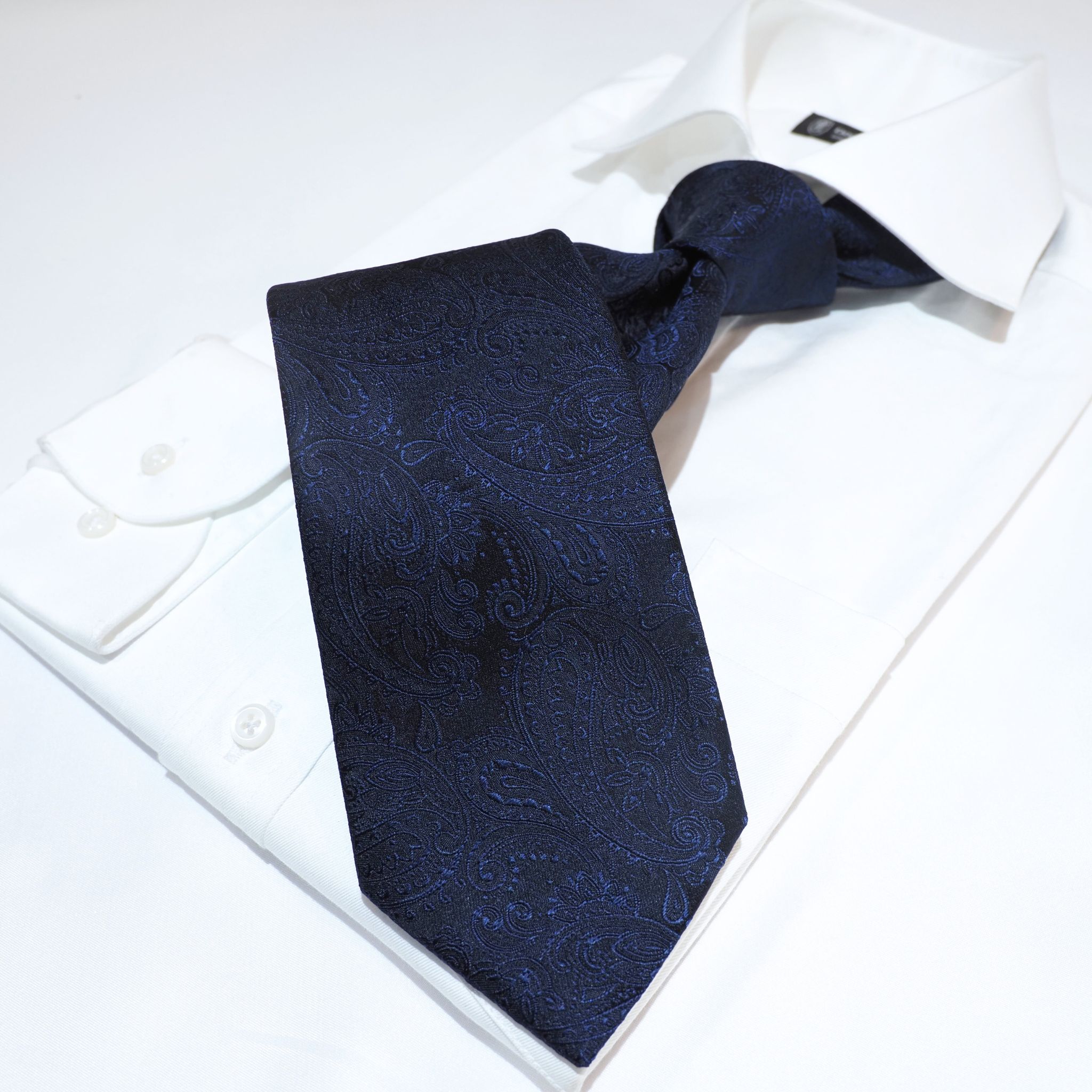 オリジナルソリッドタイ【紺】⑧