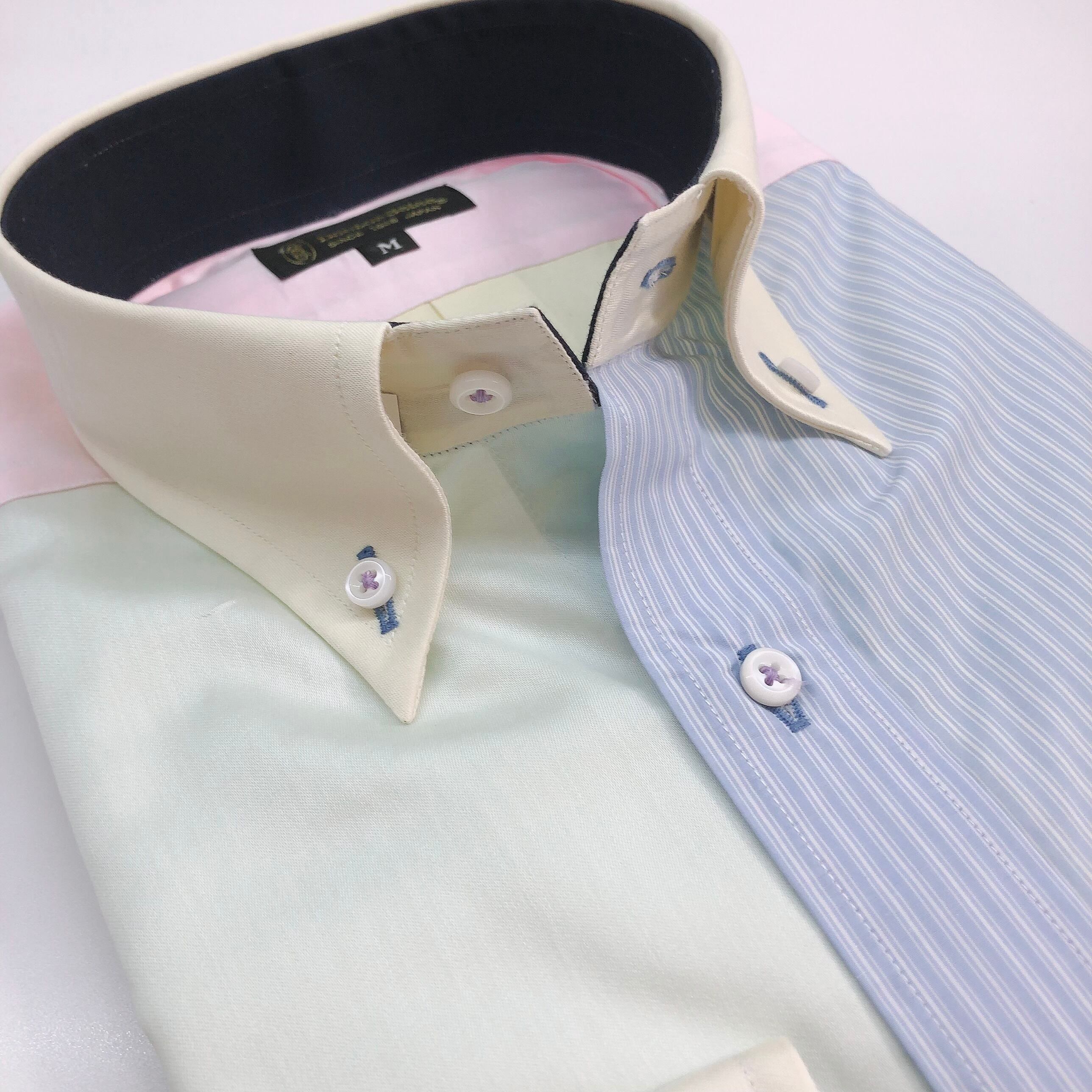 長袖クレイジーシャツ【M】3372