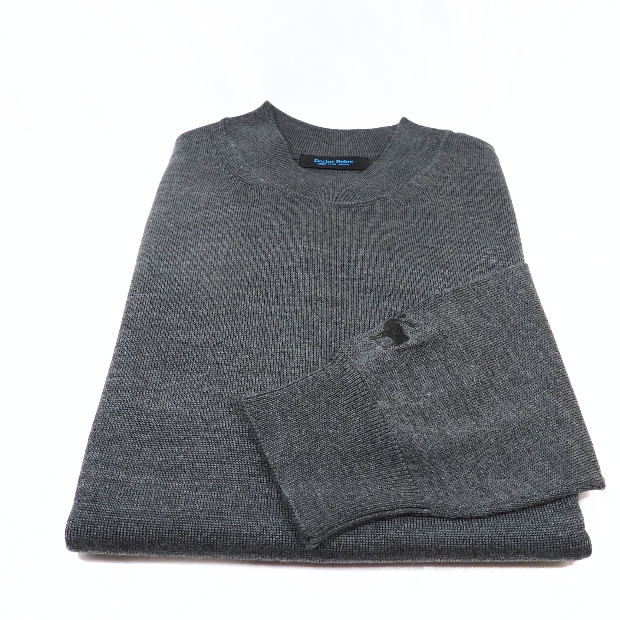 【オリジナルモックネックニット Mサイズ】グレー KN5101-25DB-2