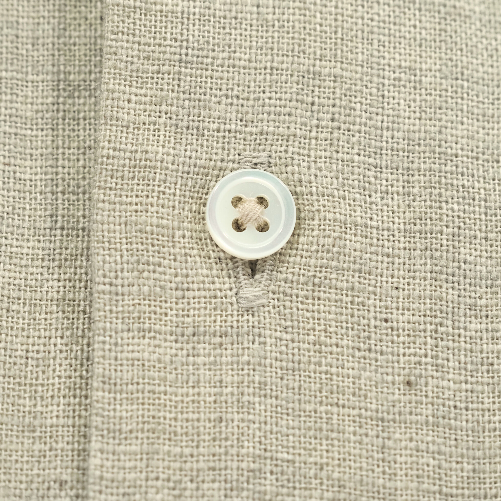 【開襟シャツ 半袖 L】 N325103 クリーム