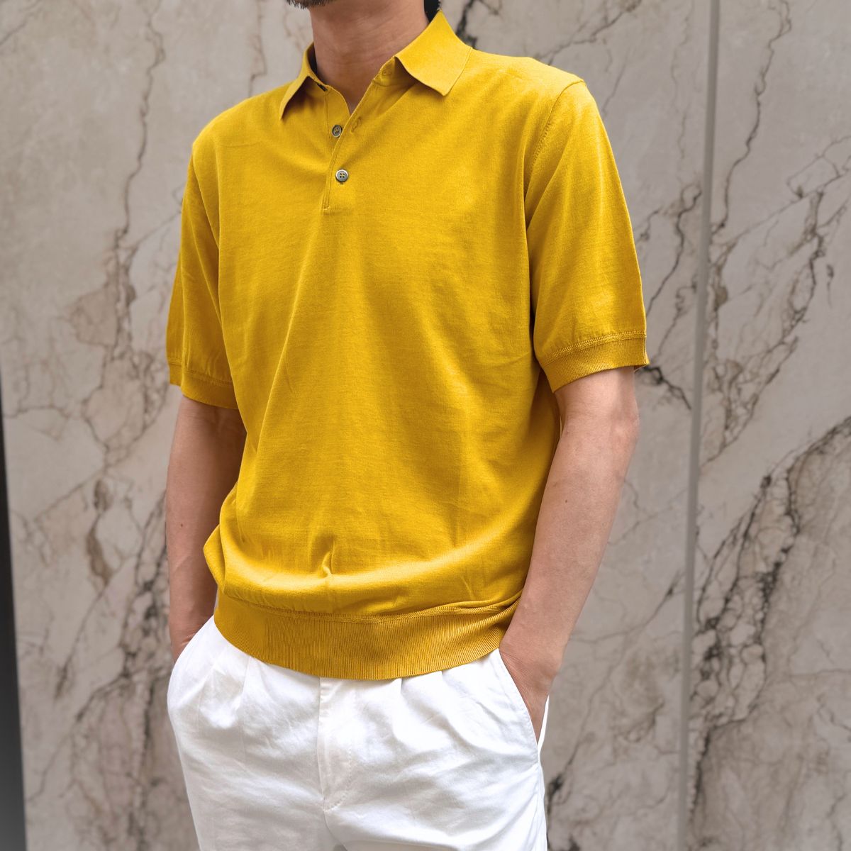 【半袖サマーニット ポロ LL】 KN6101-26DB-3