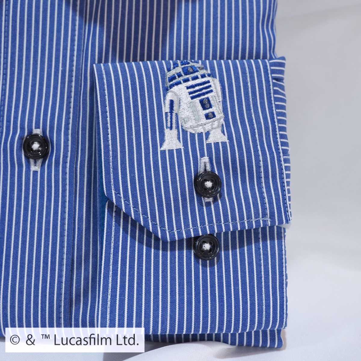 【STAR WARS / R2-D2】長袖ワイシャツLサイズ