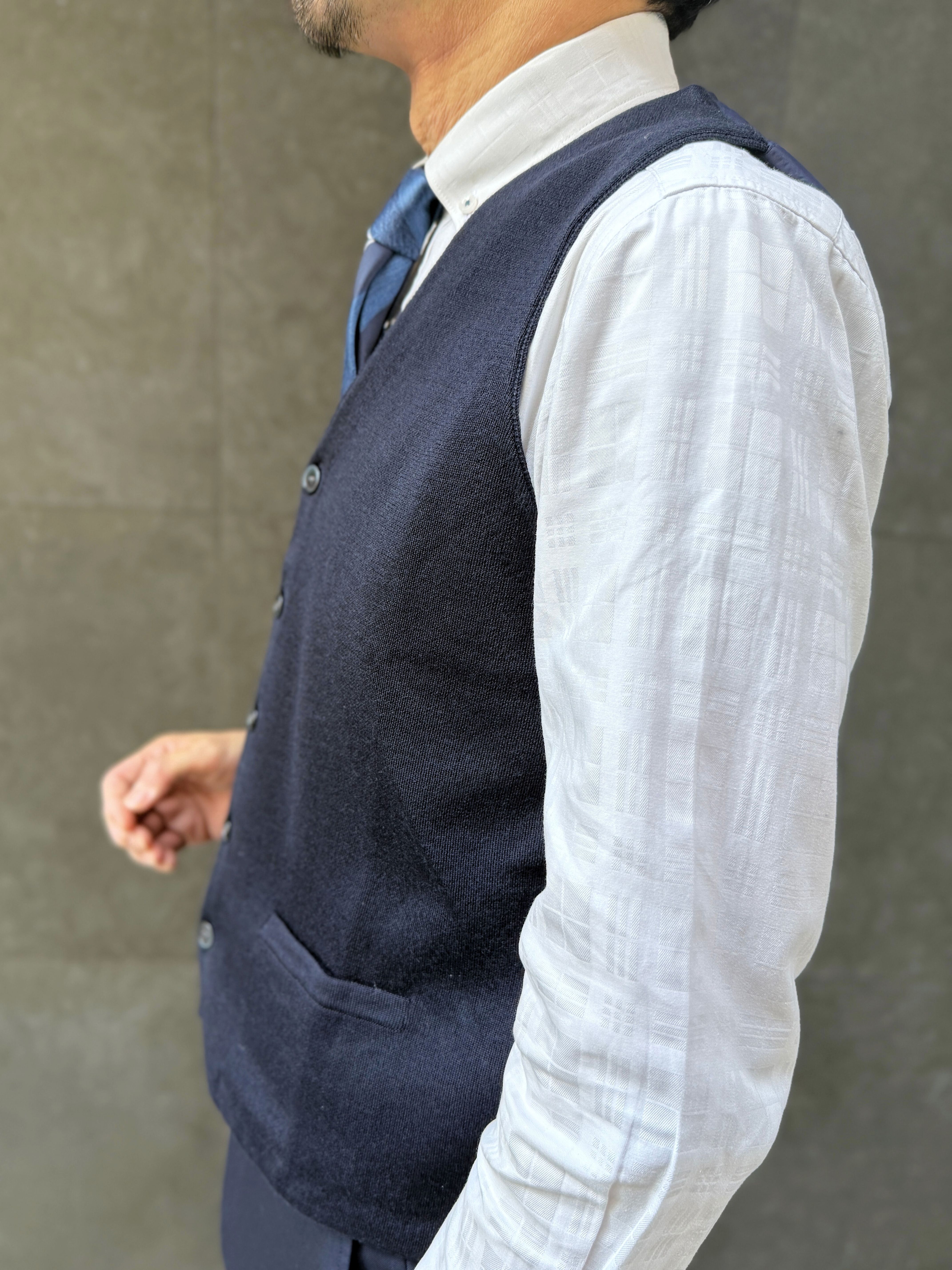 【オリジナルニットベスト M】ネイビー KN5103-25DB-3