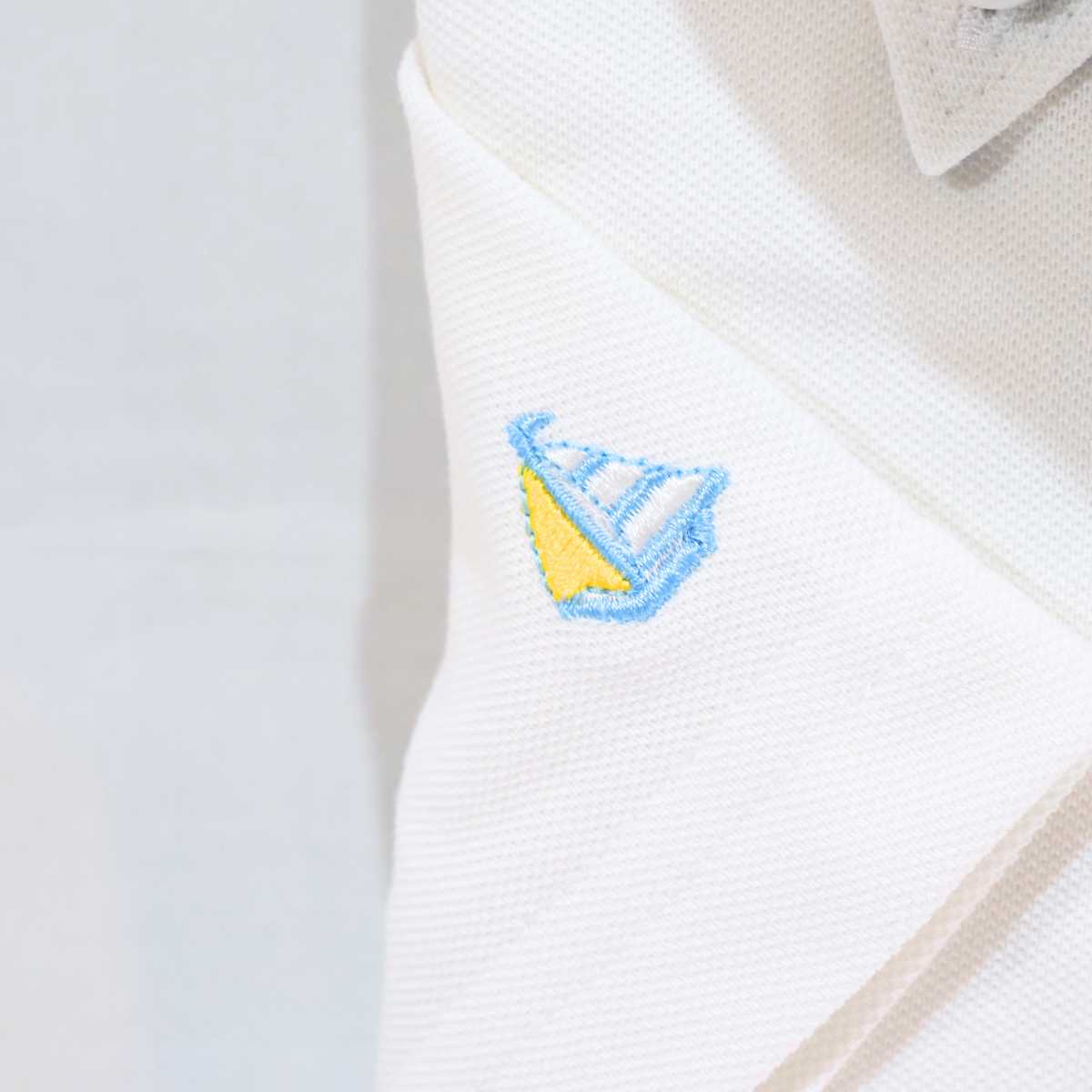 【半袖 S】ニットポロシャツ　N326111   ホワイト