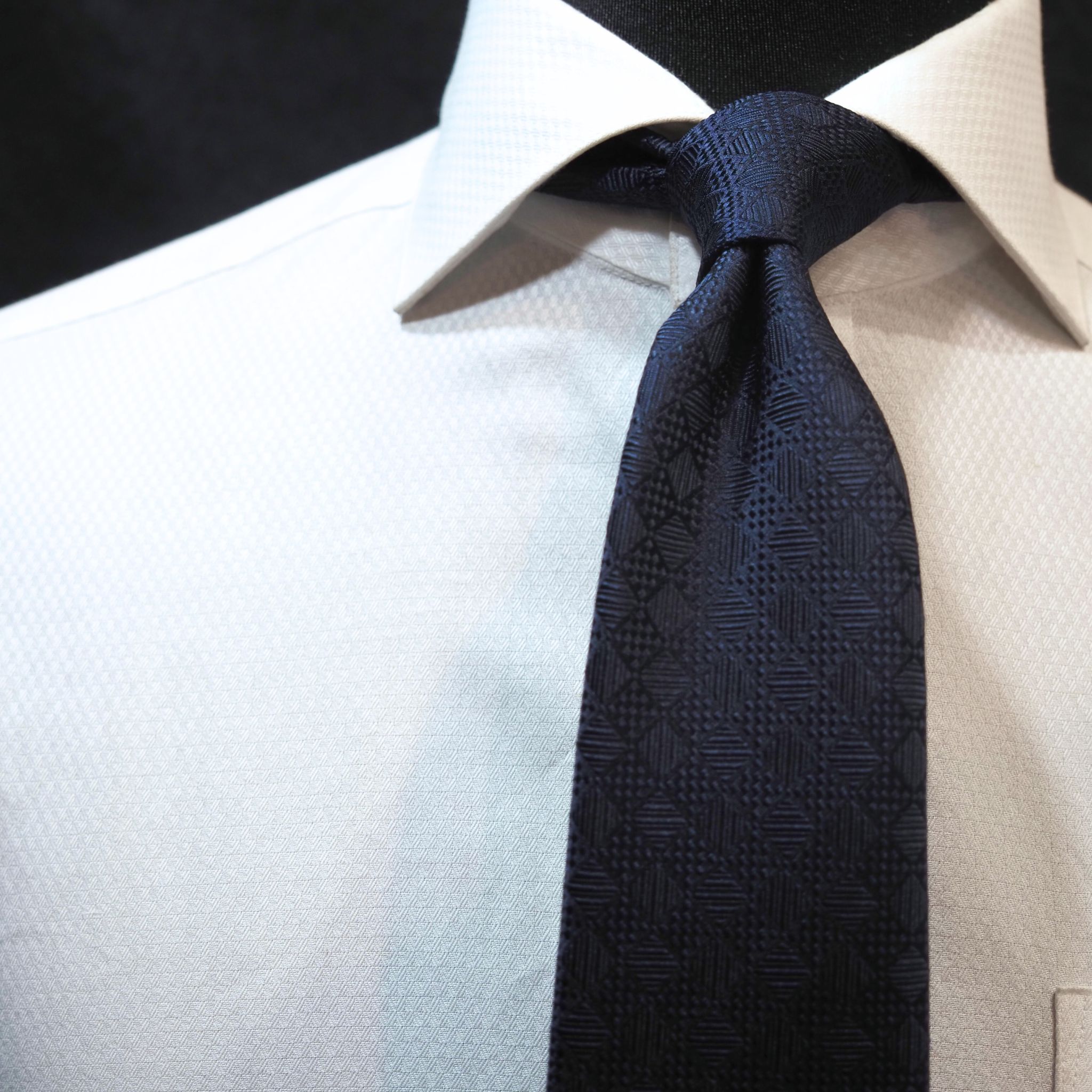 オリジナルソリッドタイ【濃紺】⑦