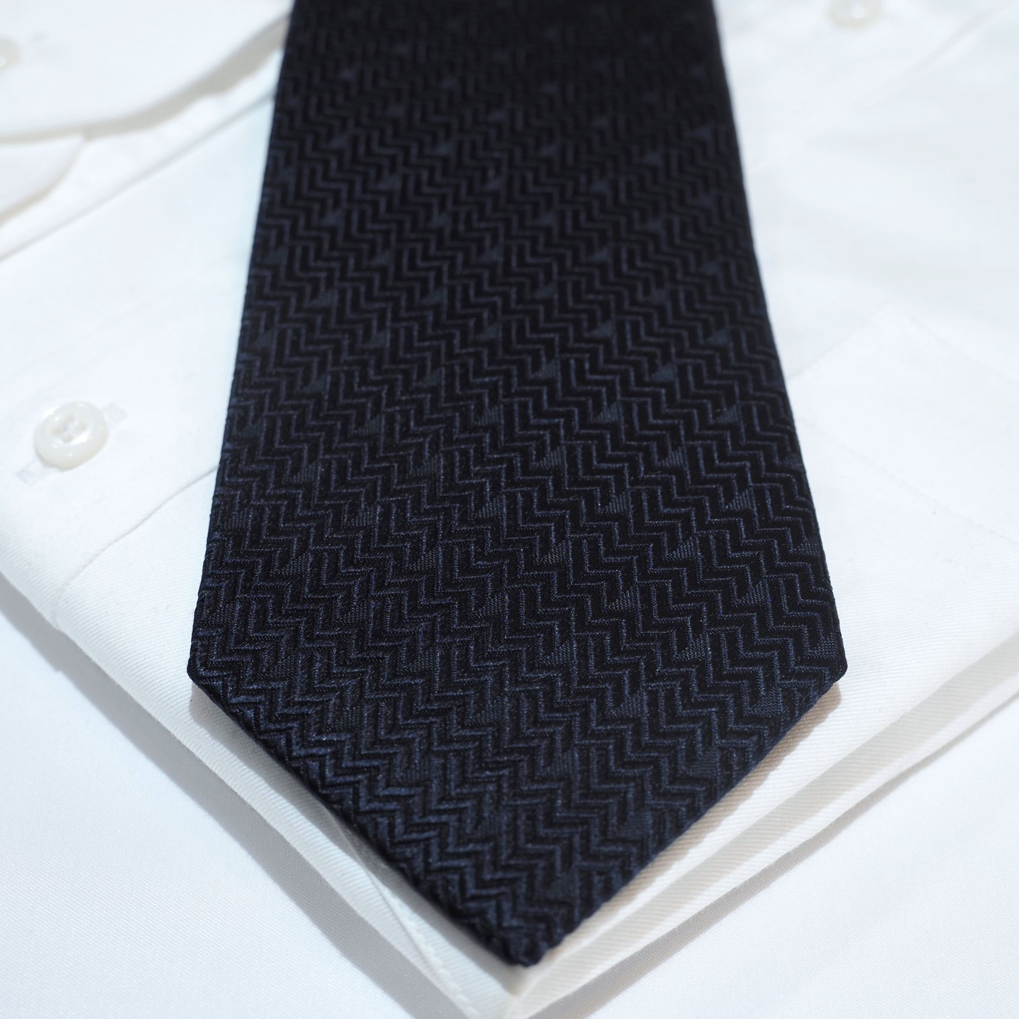 オリジナルソリッドタイ【濃紺】③