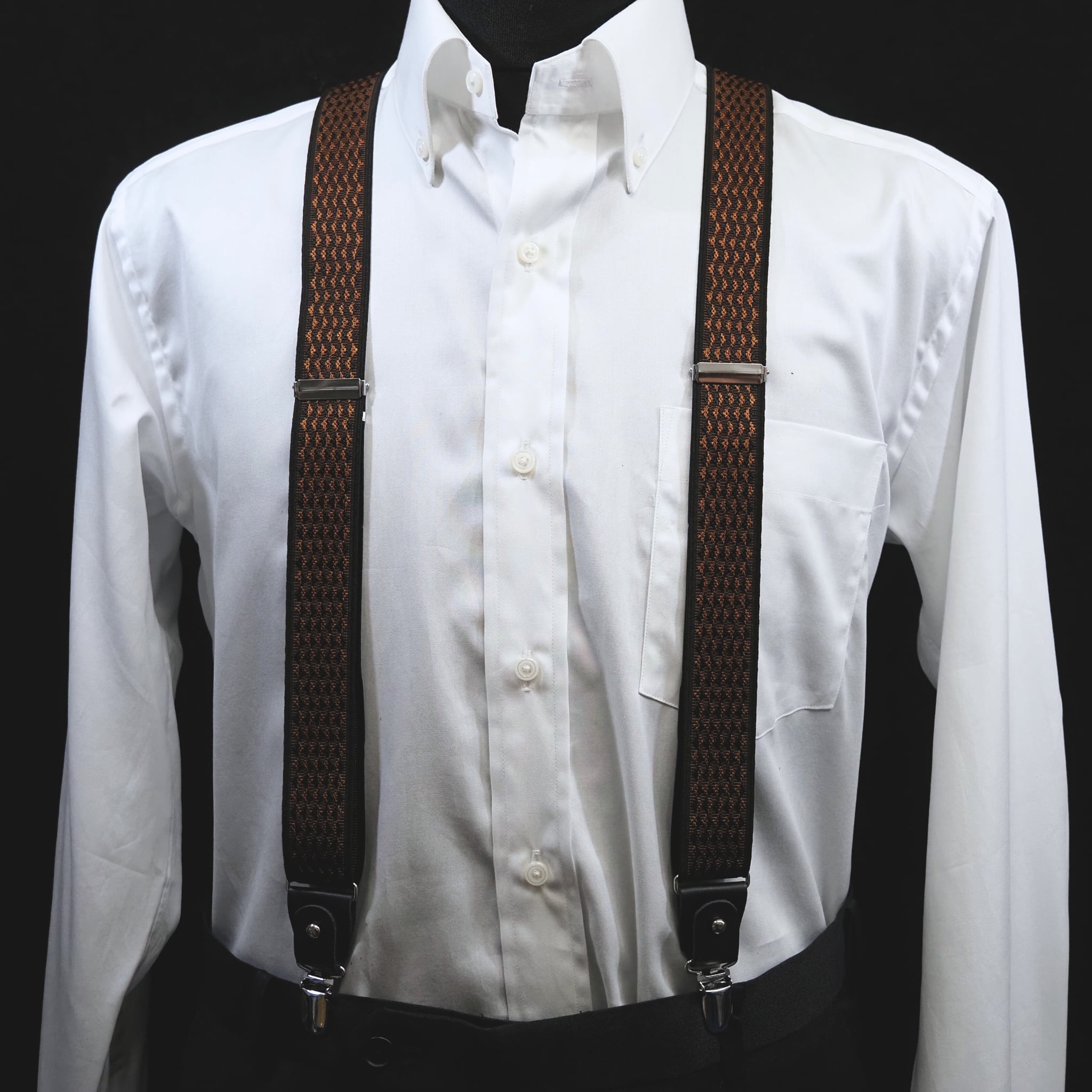 サスペンダー【ブラウン×オレンジ】