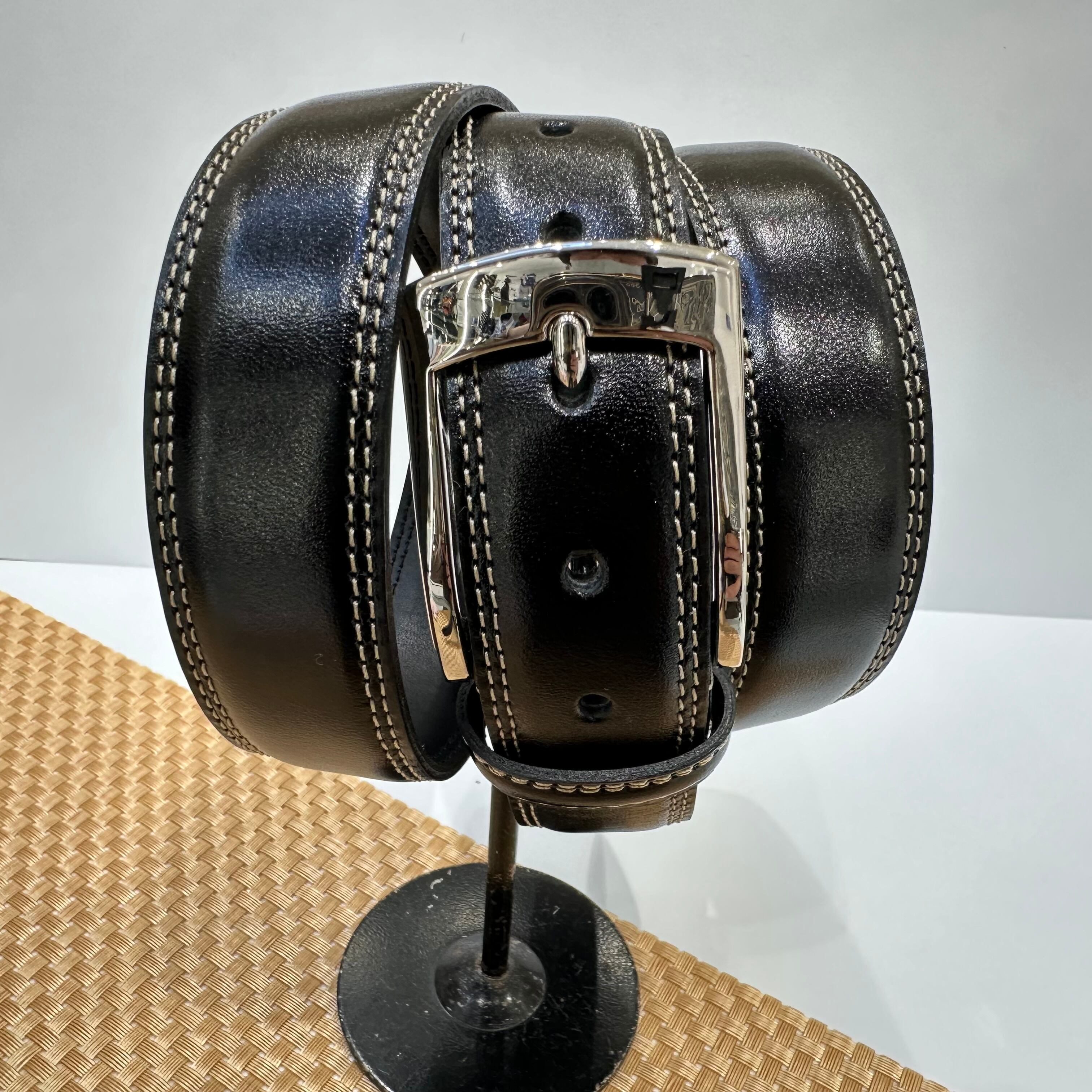 国産本革ベルト【黒】