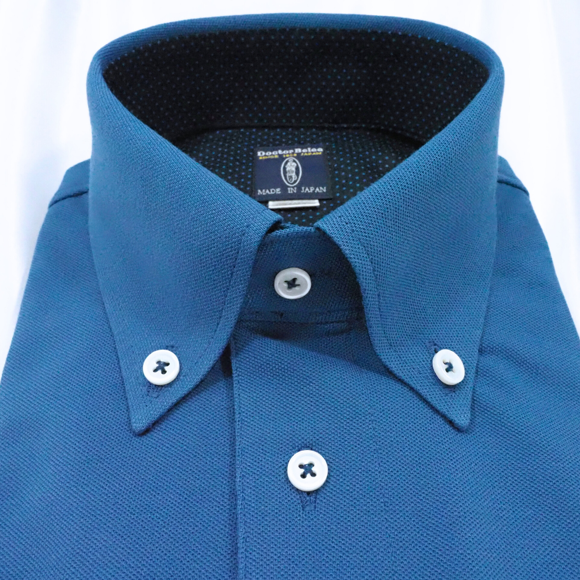 【半袖 L】ニットポロシャツ　324981-2  ブルー