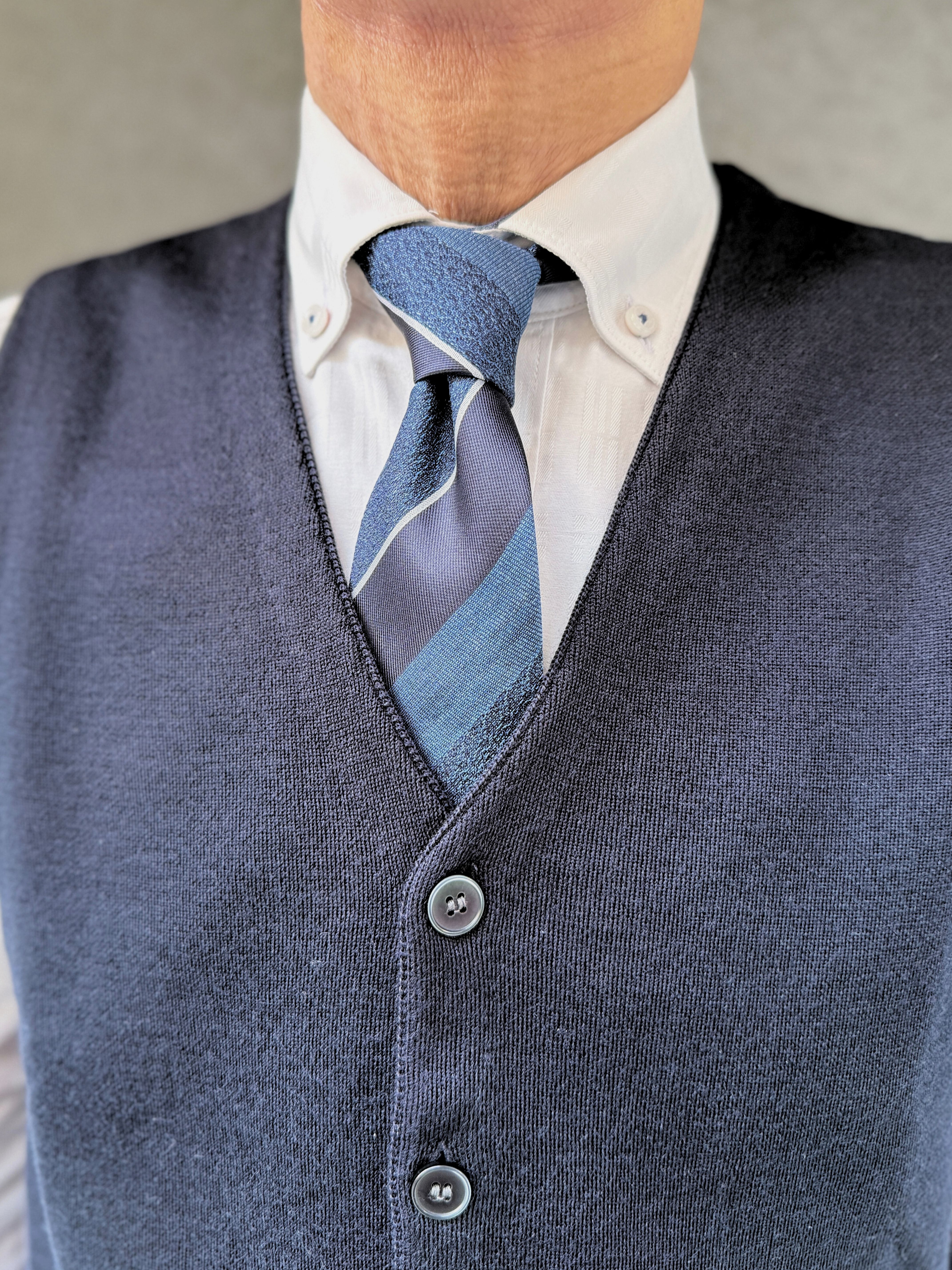 【オリジナルニットベスト M】ネイビー KN5103-25DB-3