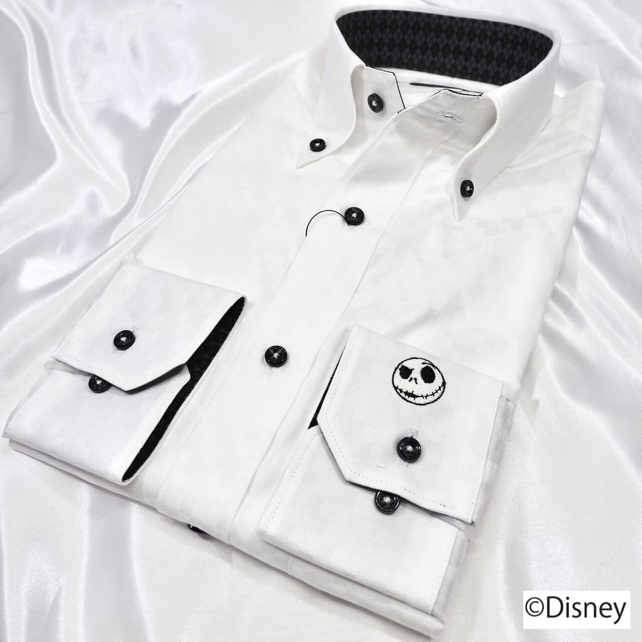 【Disney/ジャック・スケリントン】限定刺繍ワイシャツ　Mサイズ