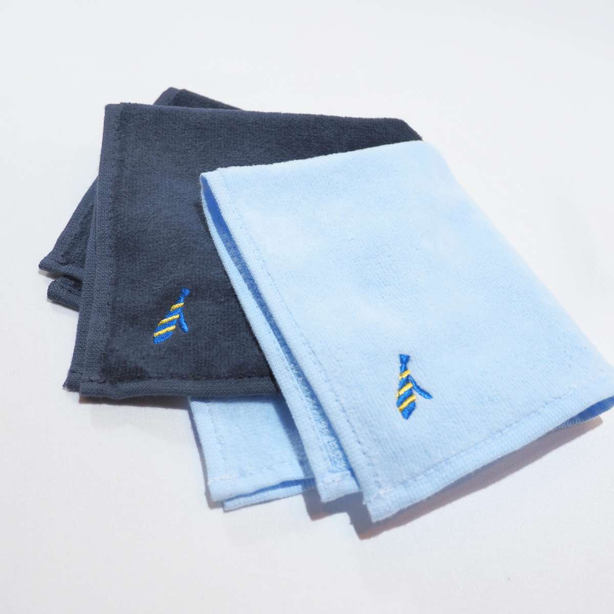 父の日ギフト ネクタイ刺繍タオルハンカチ 2枚組ギフトボックス