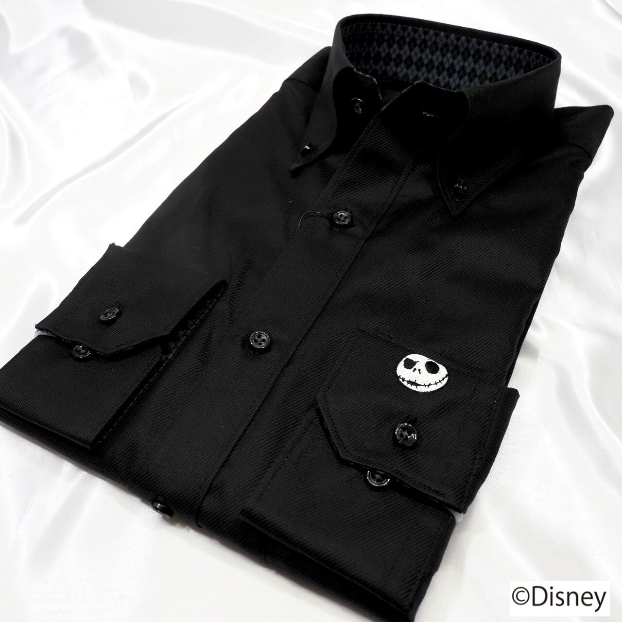 【Disney/ジャック・スケリントン】限定刺繍ワイシャツ　Lサイズ
