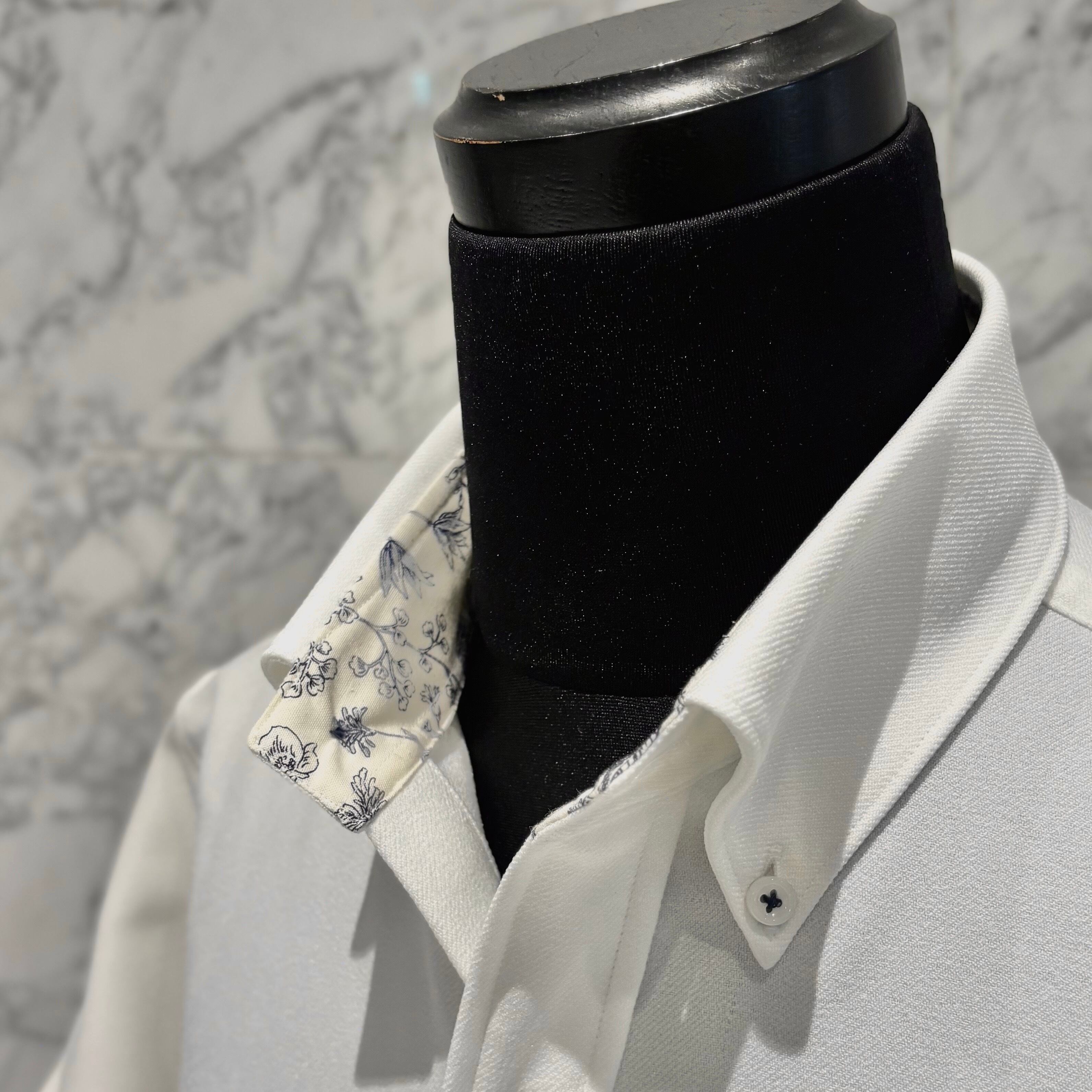 【メランジポリ L】ビジネスカジュアルシャツ長袖