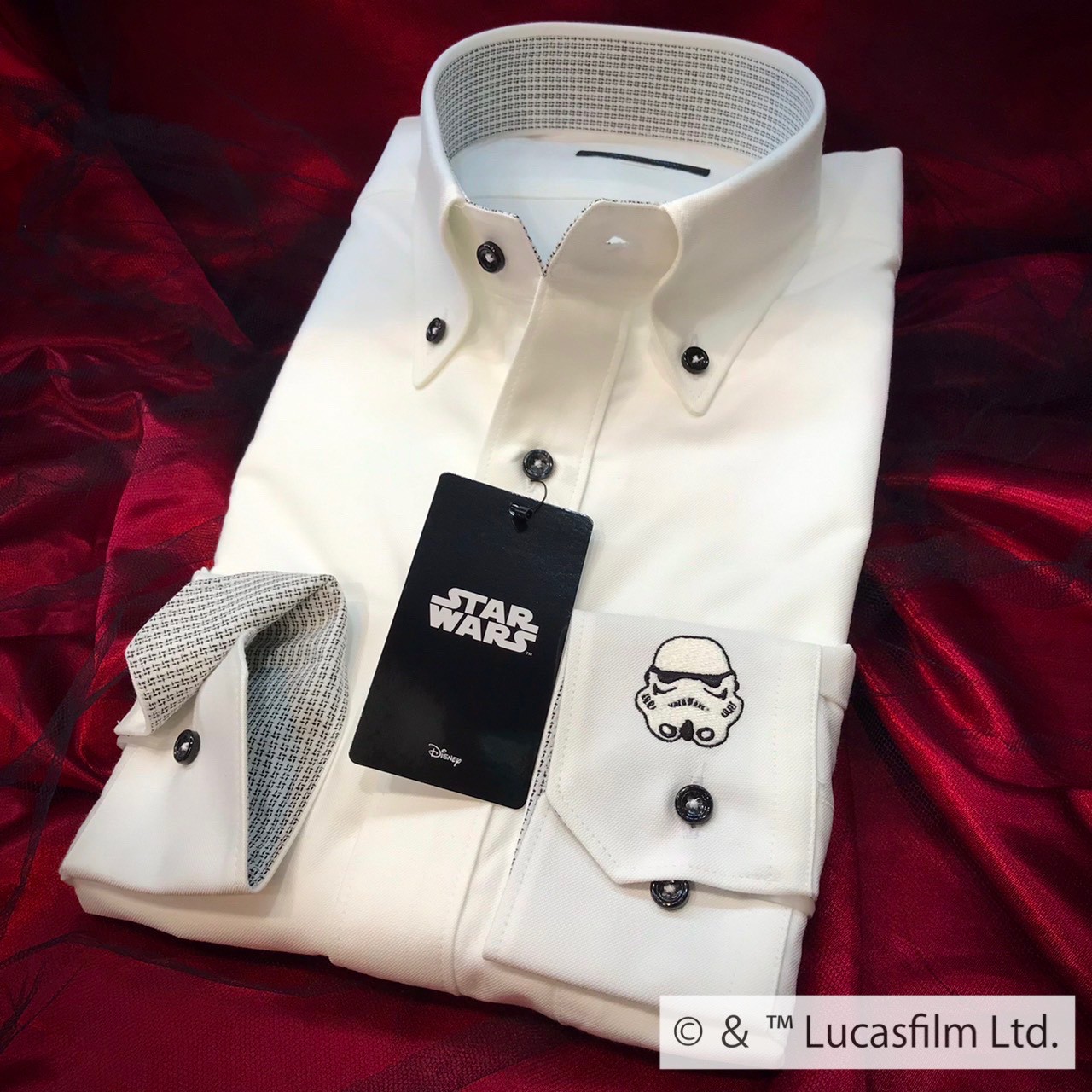【STAR WARS / ストームトルーパー】長袖ワイシャツMサイズ